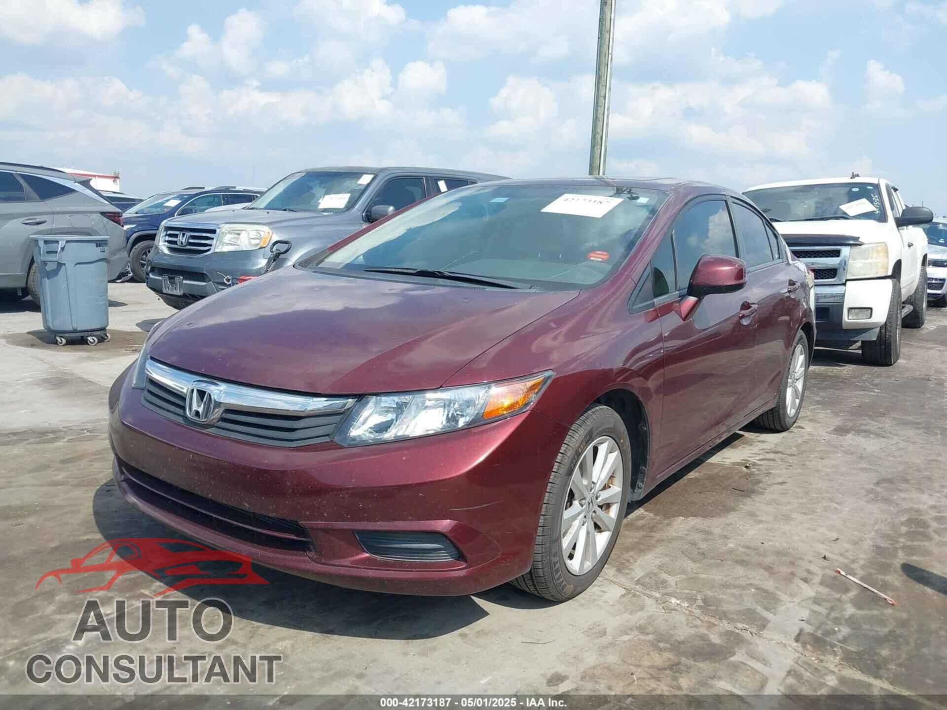 HONDA CIVIC 2012 - JHMFB2F86CS002792