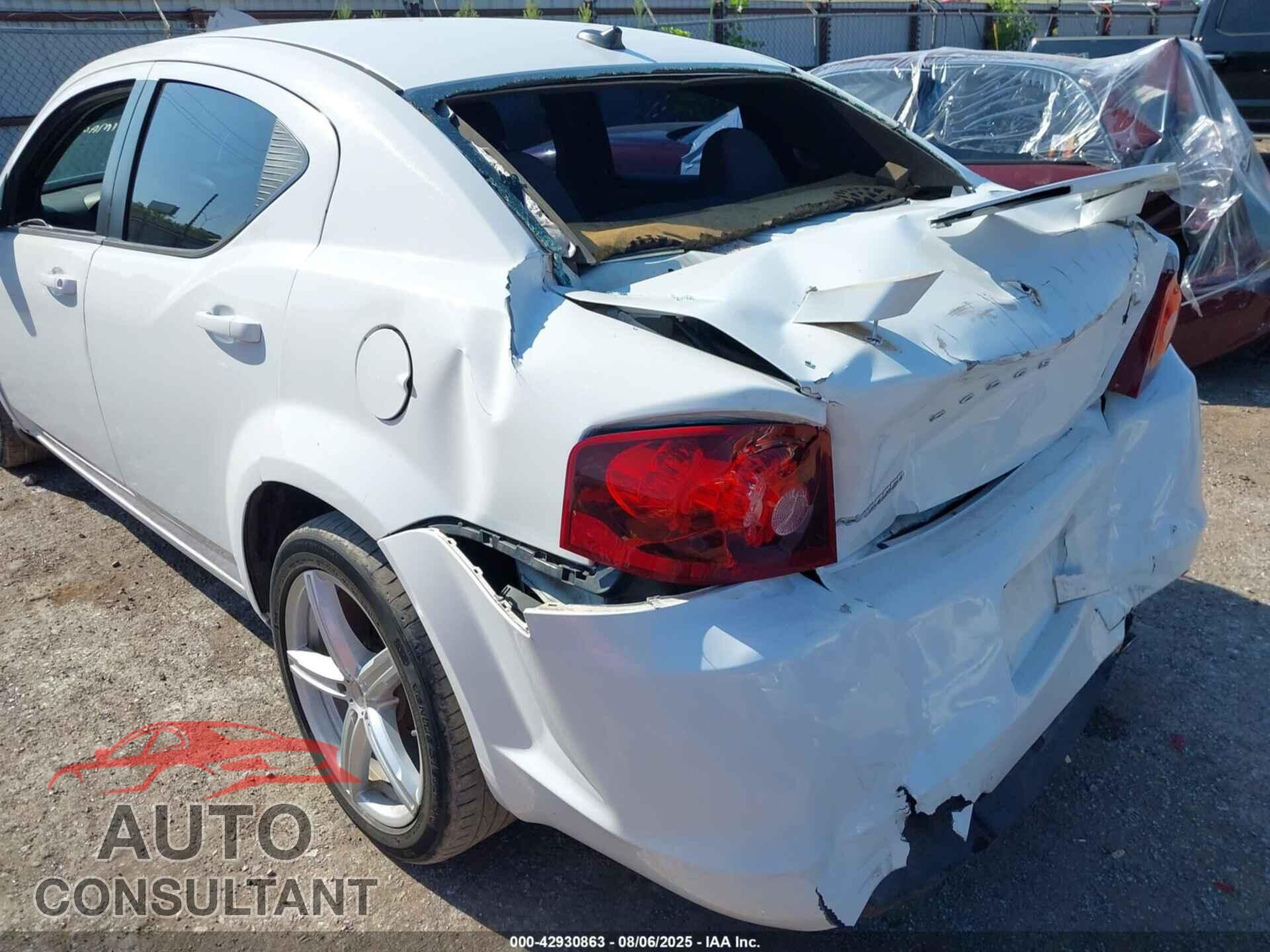 DODGE AVENGER 2013 - 1C3CDZAG4DN750659