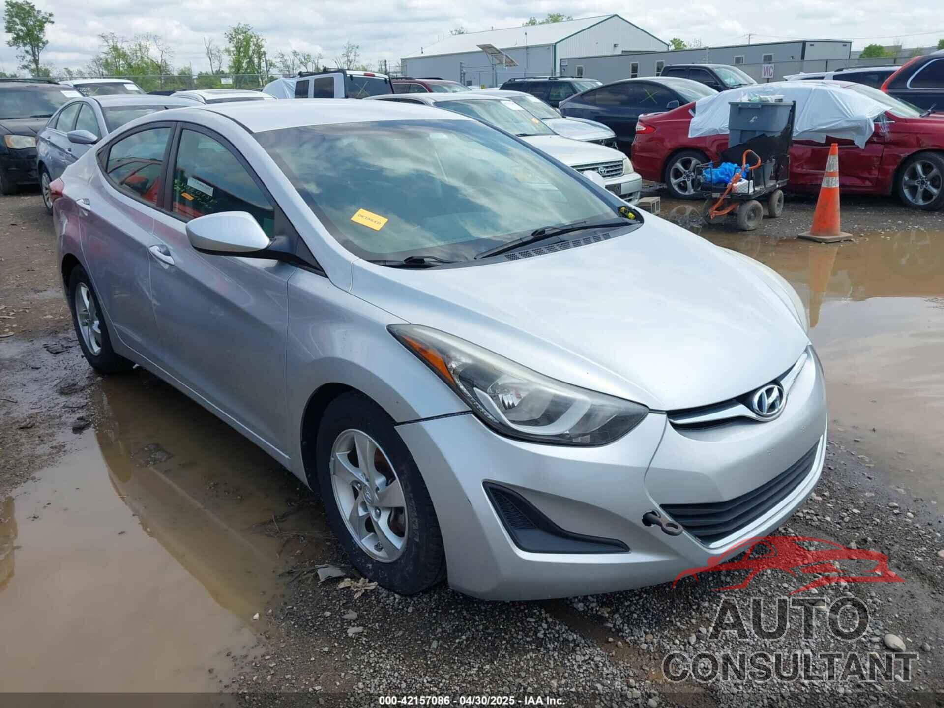 HYUNDAI ELANTRA 2014 - KMHDH4AE8EU172798