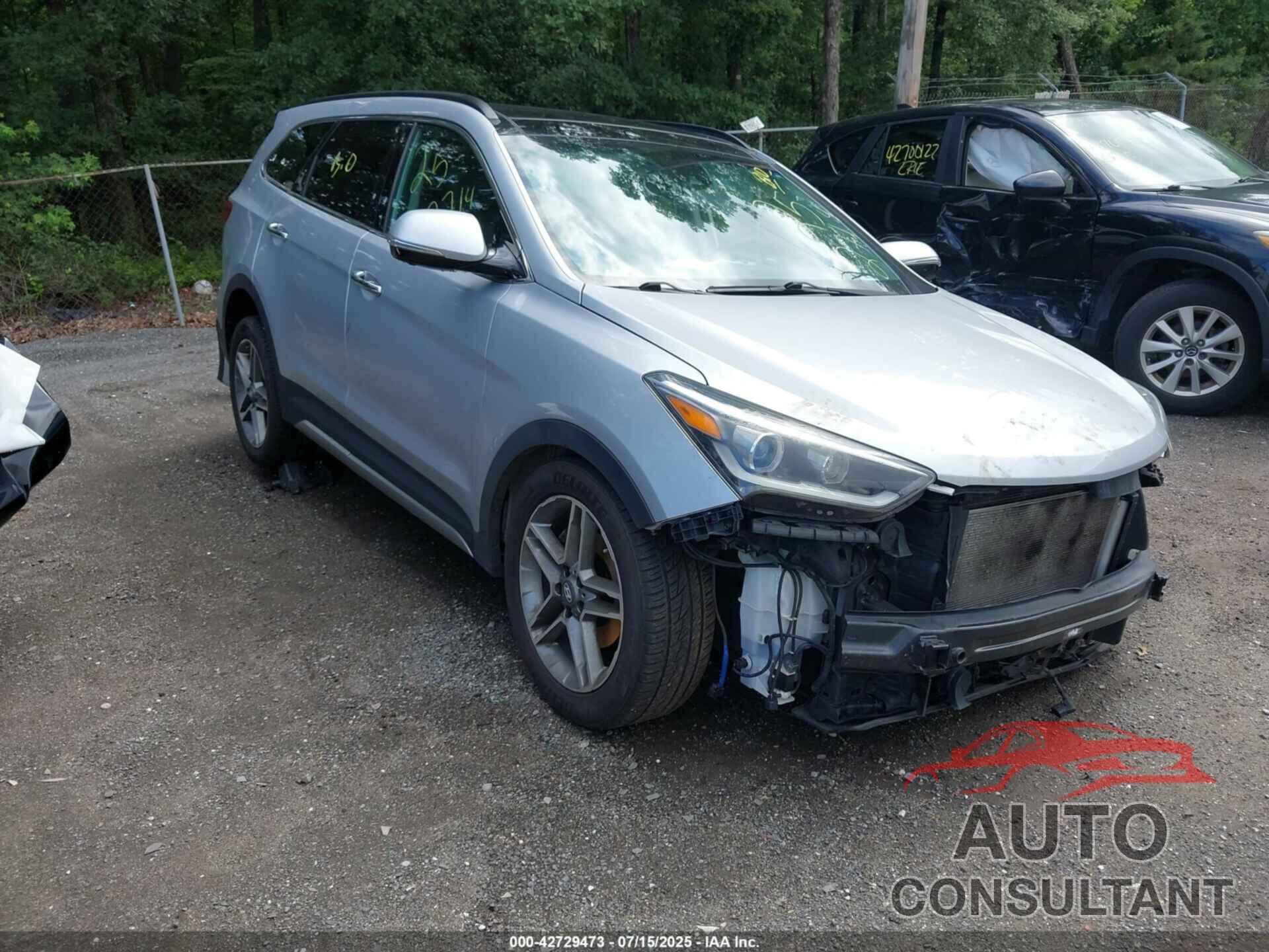 HYUNDAI SANTA FE 2017 - KM8SRDHF9HU179198