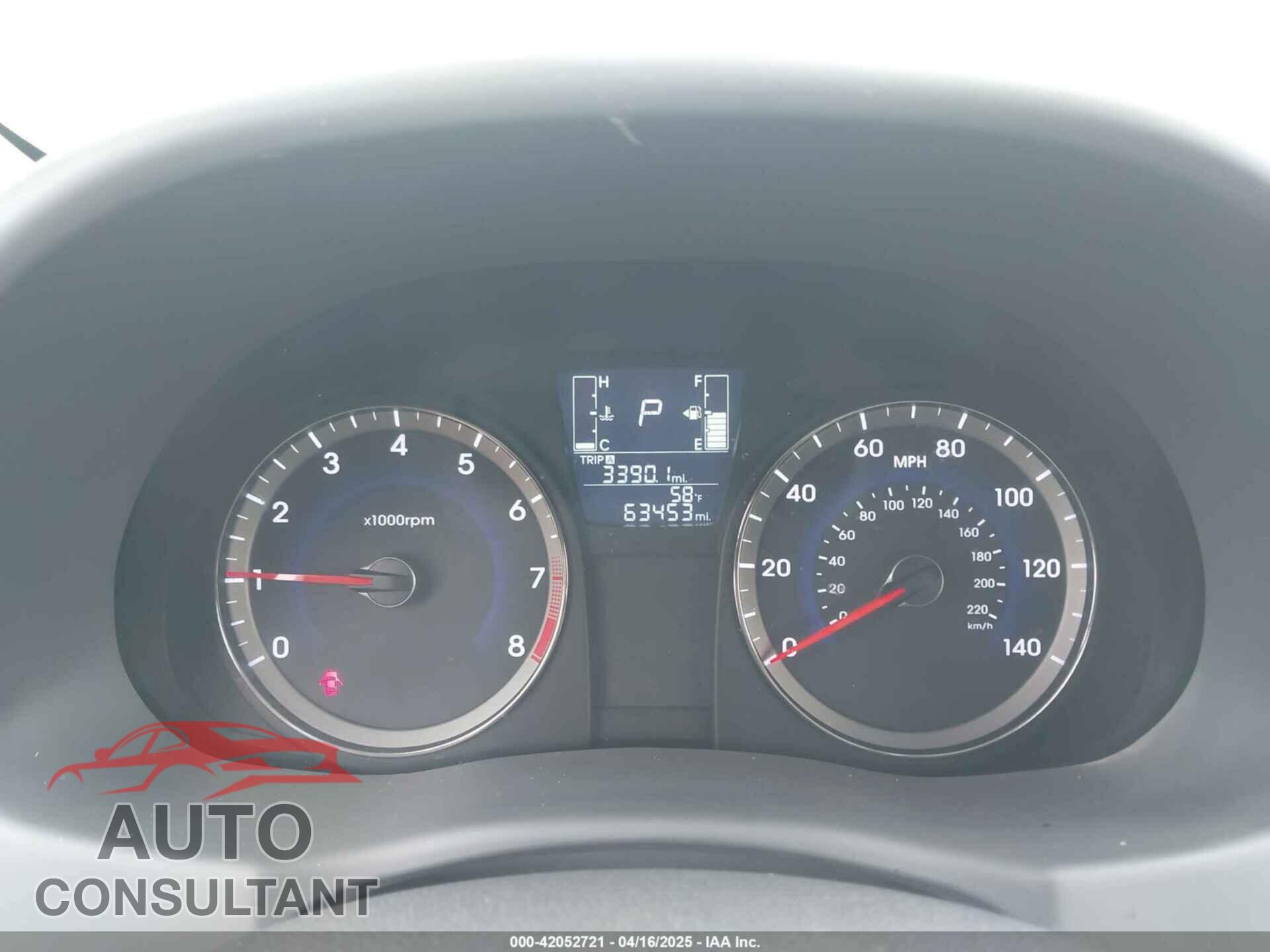 HYUNDAI ACCENT 2015 - KMHCT4AE6FU848256