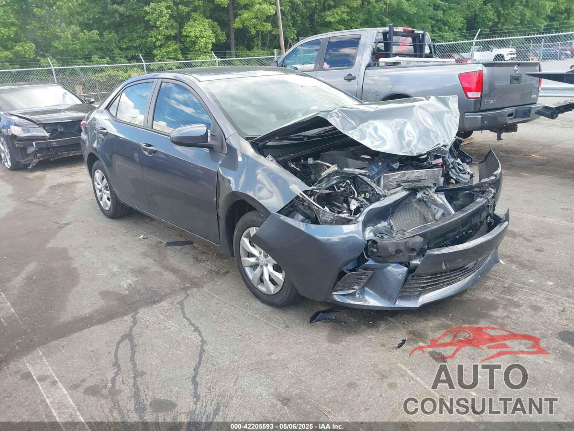 TOYOTA COROLLA 2015 - 2T1BURHE0FC306499