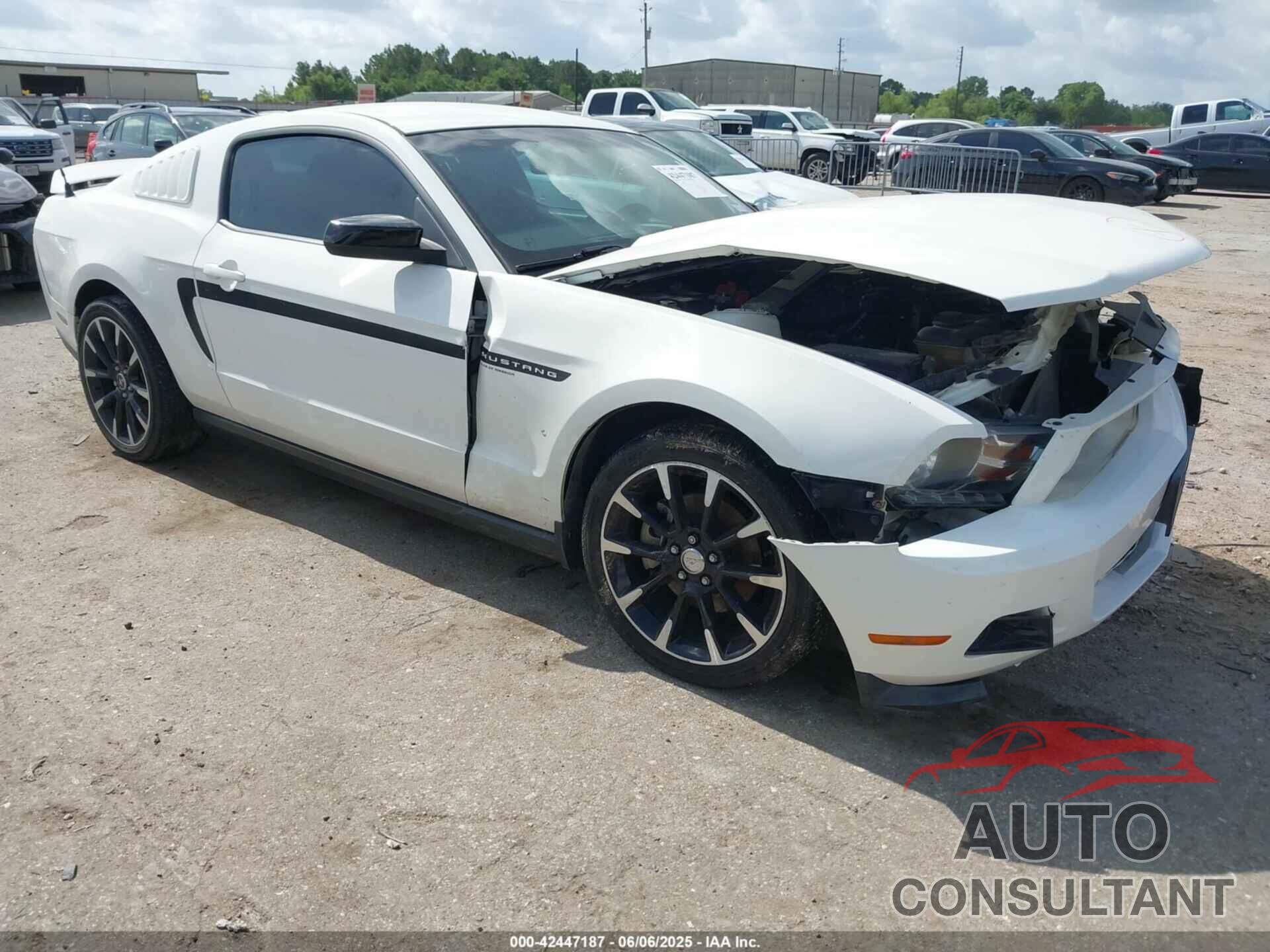 FORD MUSTANG 2012 - 1ZVBP8AM2C5263373