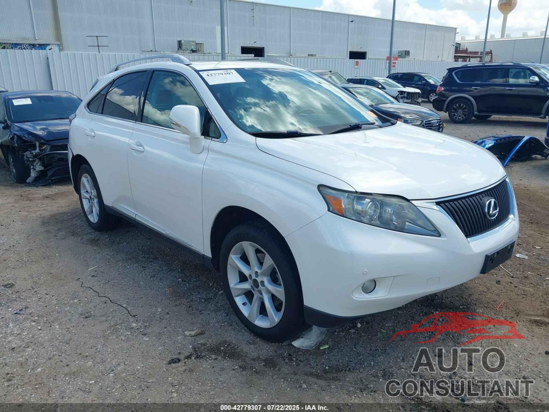 LEXUS RX 350 2012 - 2T2ZK1BA4CC084083