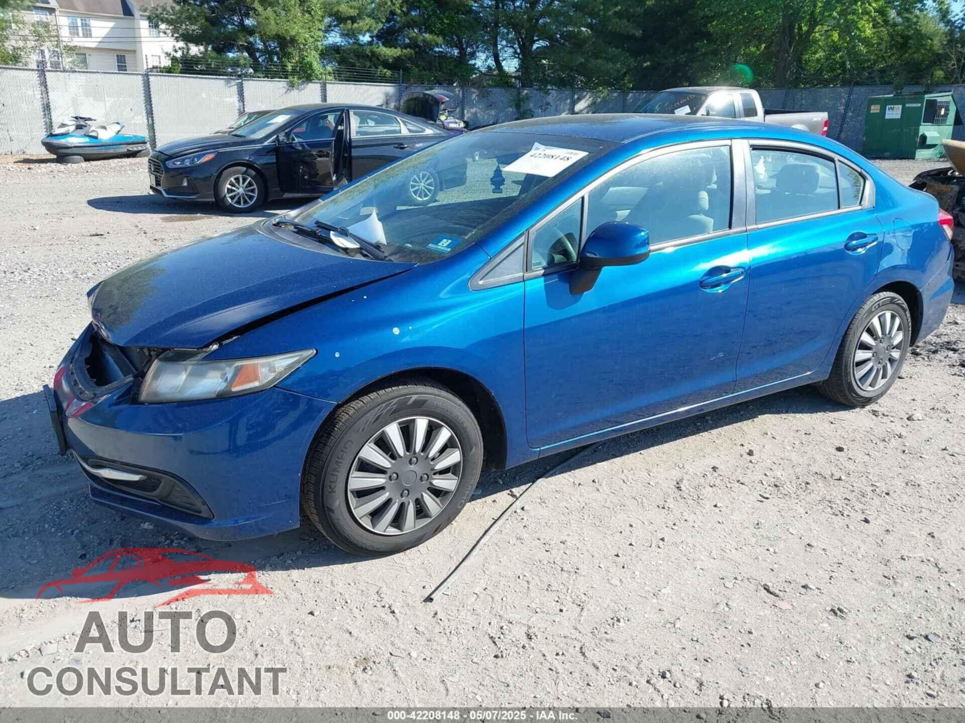 HONDA CIVIC 2013 - 2HGFB2F59DH529985