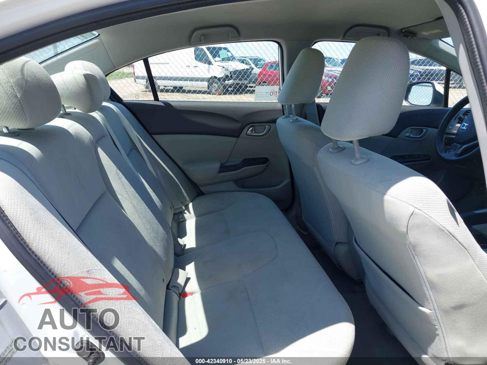 HONDA CIVIC 2012 - 19XFB2F59CE095916