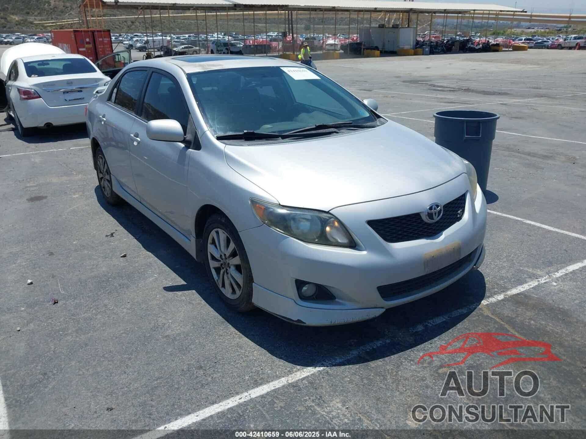 TOYOTA COROLLA 2009 - 1NXBU40E99Z099936