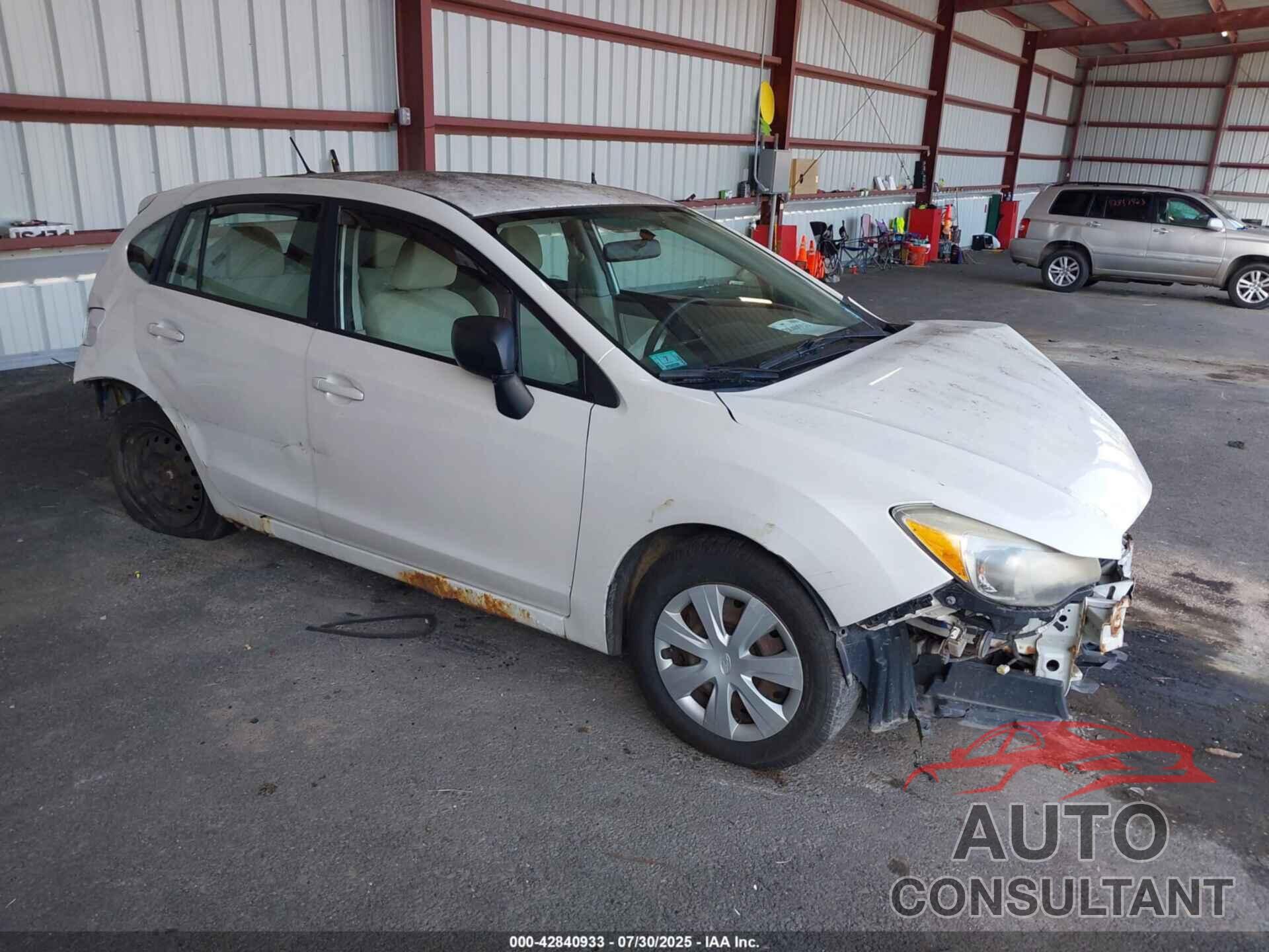 SUBARU IMPREZA 2012 - JF1GPAA68CG213265