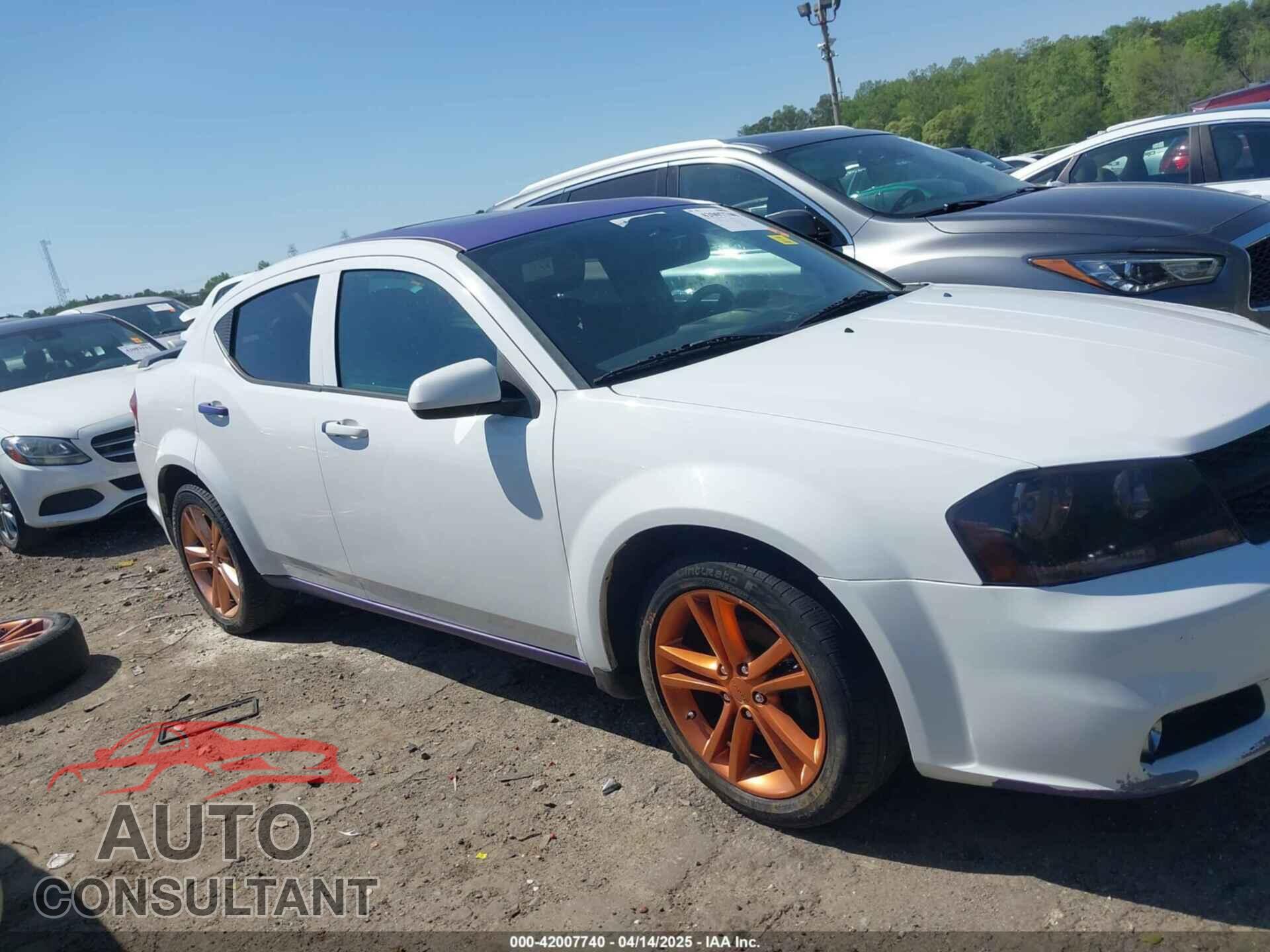 DODGE AVENGER 2013 - 1C3CDZCB2DN544550