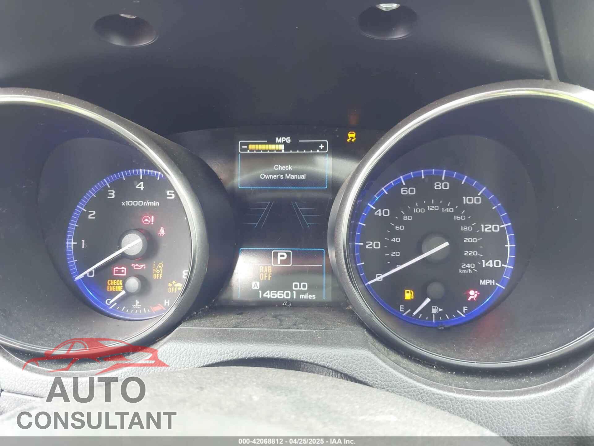 SUBARU OUTBACK 2017 - 4S4BSANC7H3332213