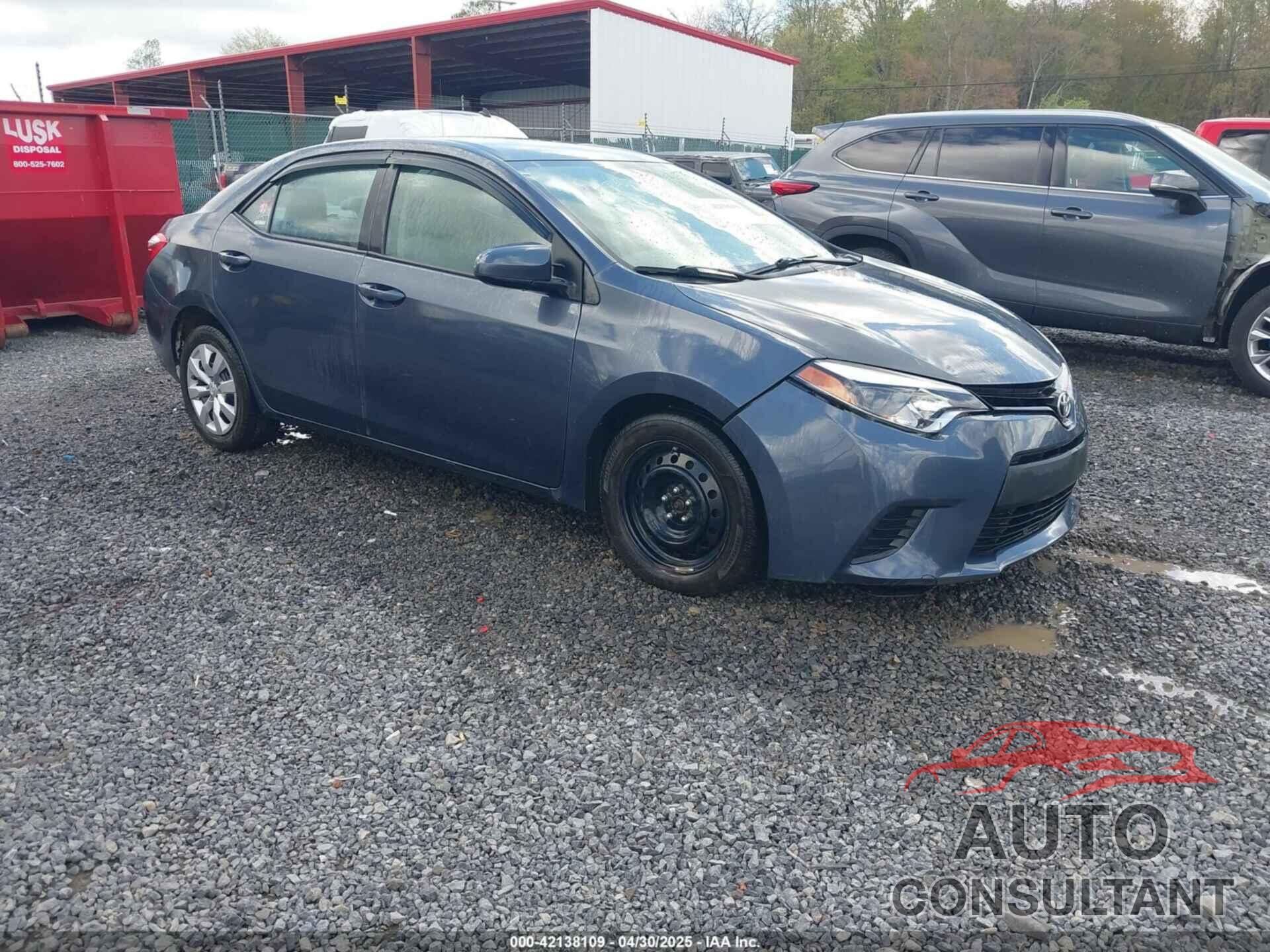 TOYOTA COROLLA 2014 - 2T1BURHE2EC109607