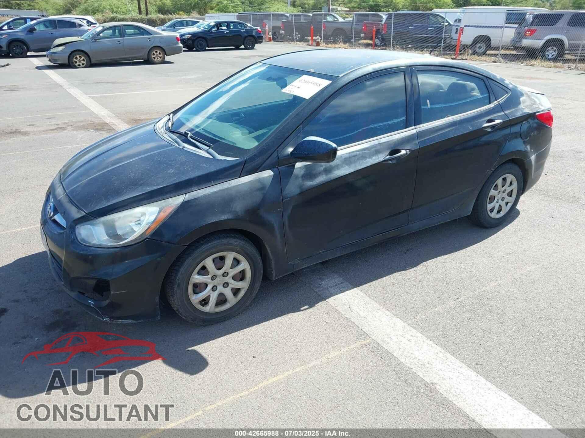 HYUNDAI ACCENT 2013 - KMHCT4AE7DU293783