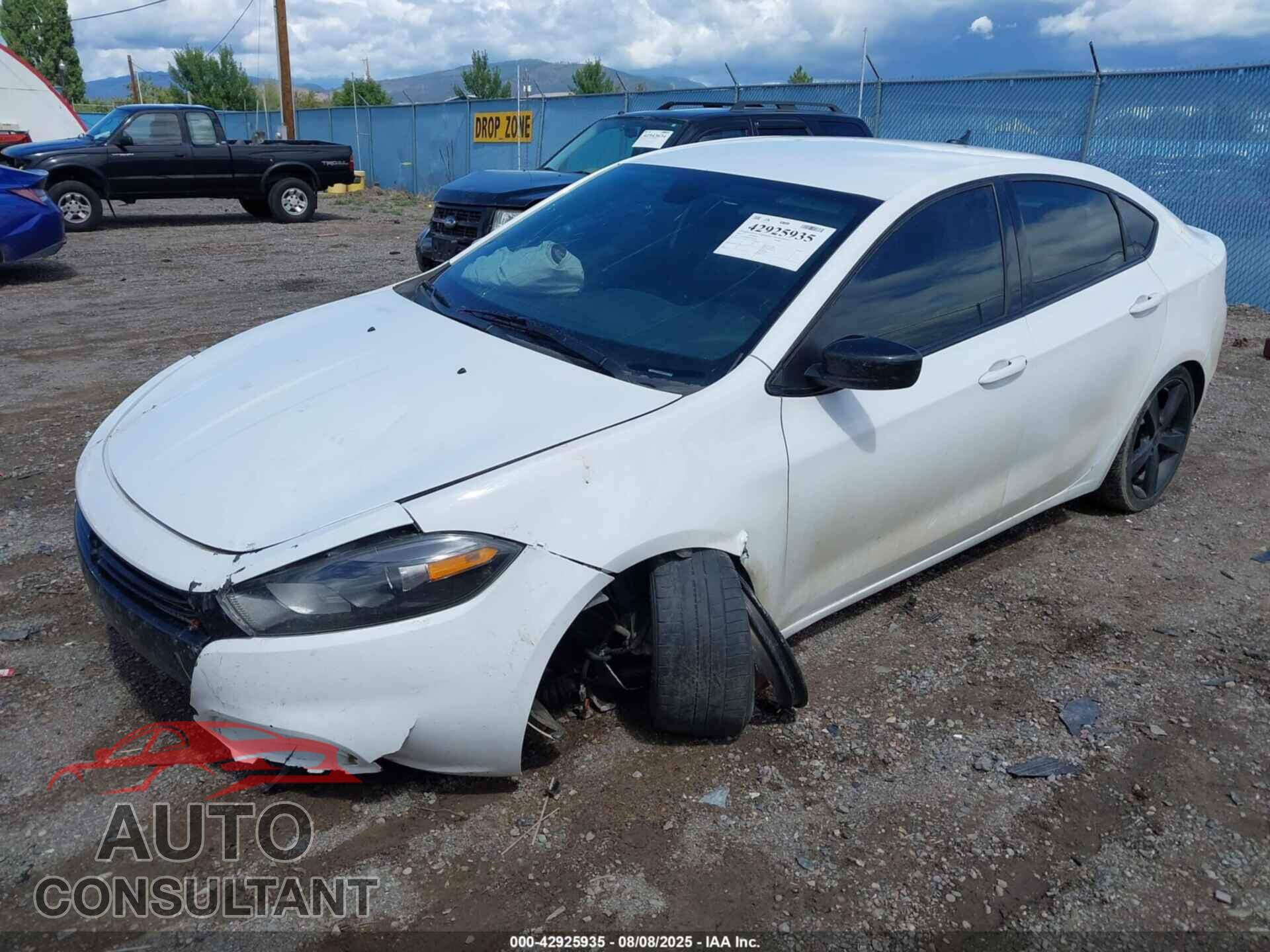DODGE DART 2015 - 1C3CDFBB8FD241782