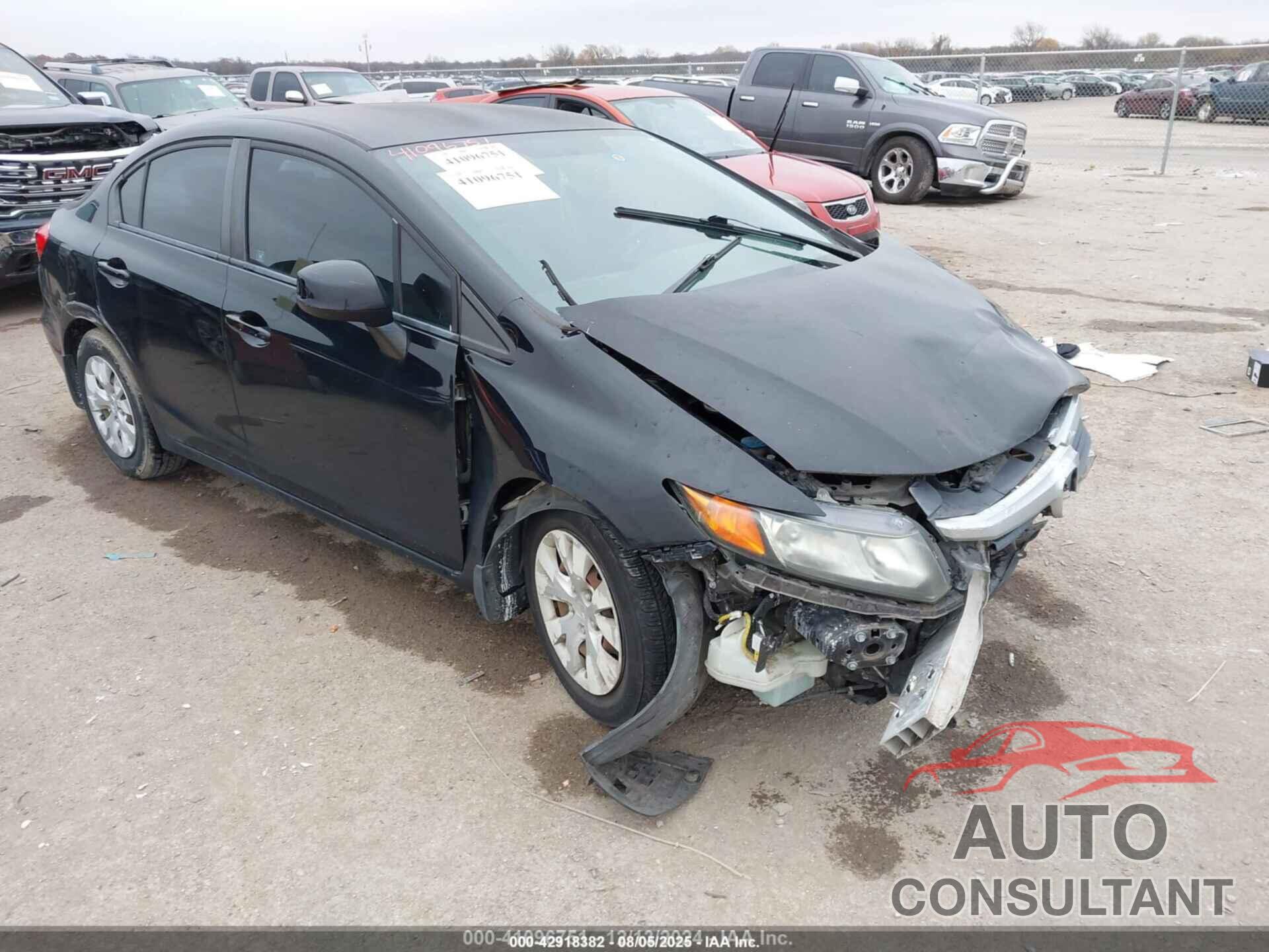 HONDA CIVIC SDN 2012 - 2HGFB2F58CH610717