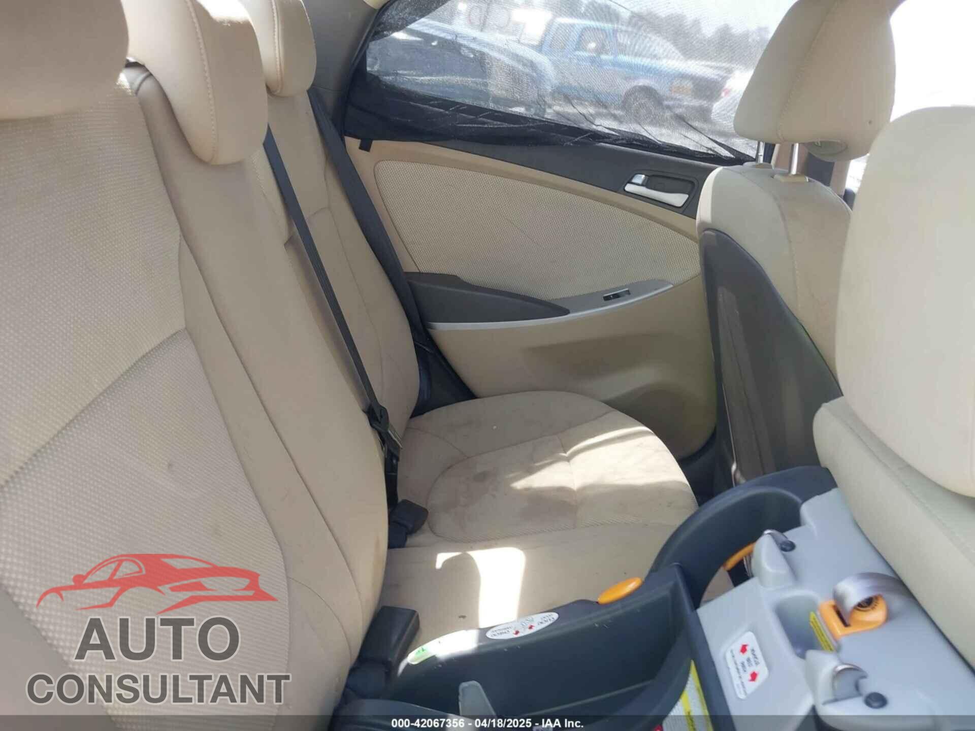 HYUNDAI ACCENT 2013 - KMHCT4AE5DU389797