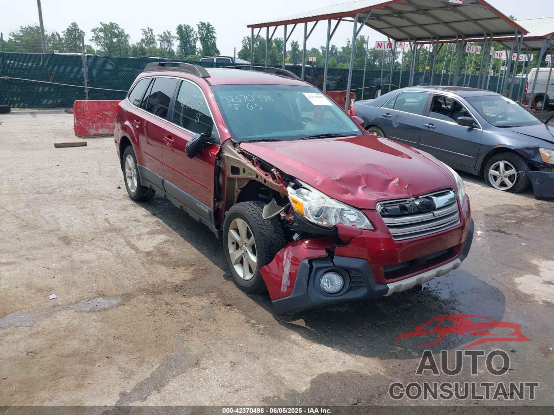 SUBARU OUTBACK 2014 - 4S4BRBNCXE3303012
