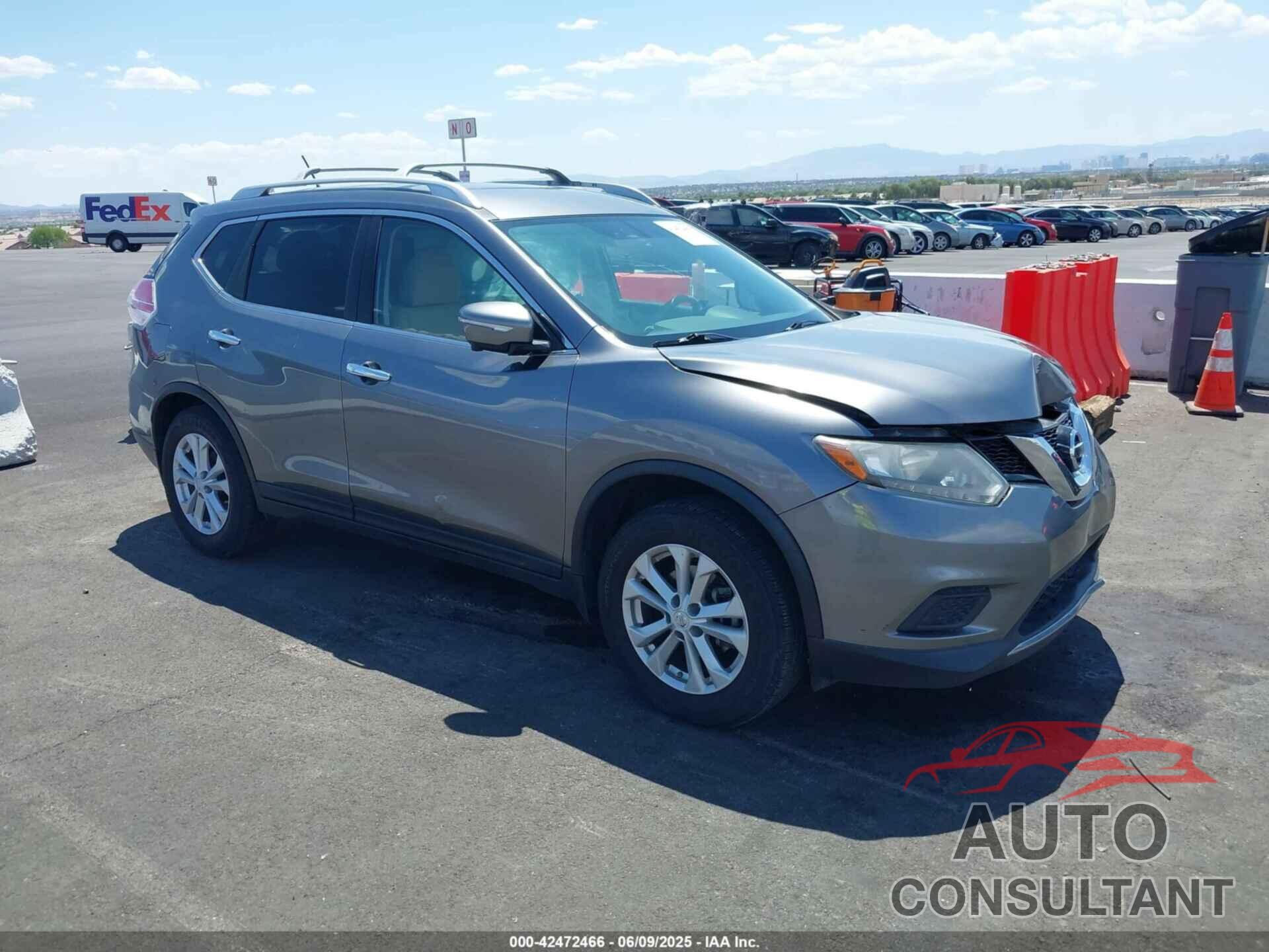 NISSAN ROGUE 2015 - KNMAT2MV2FP505311