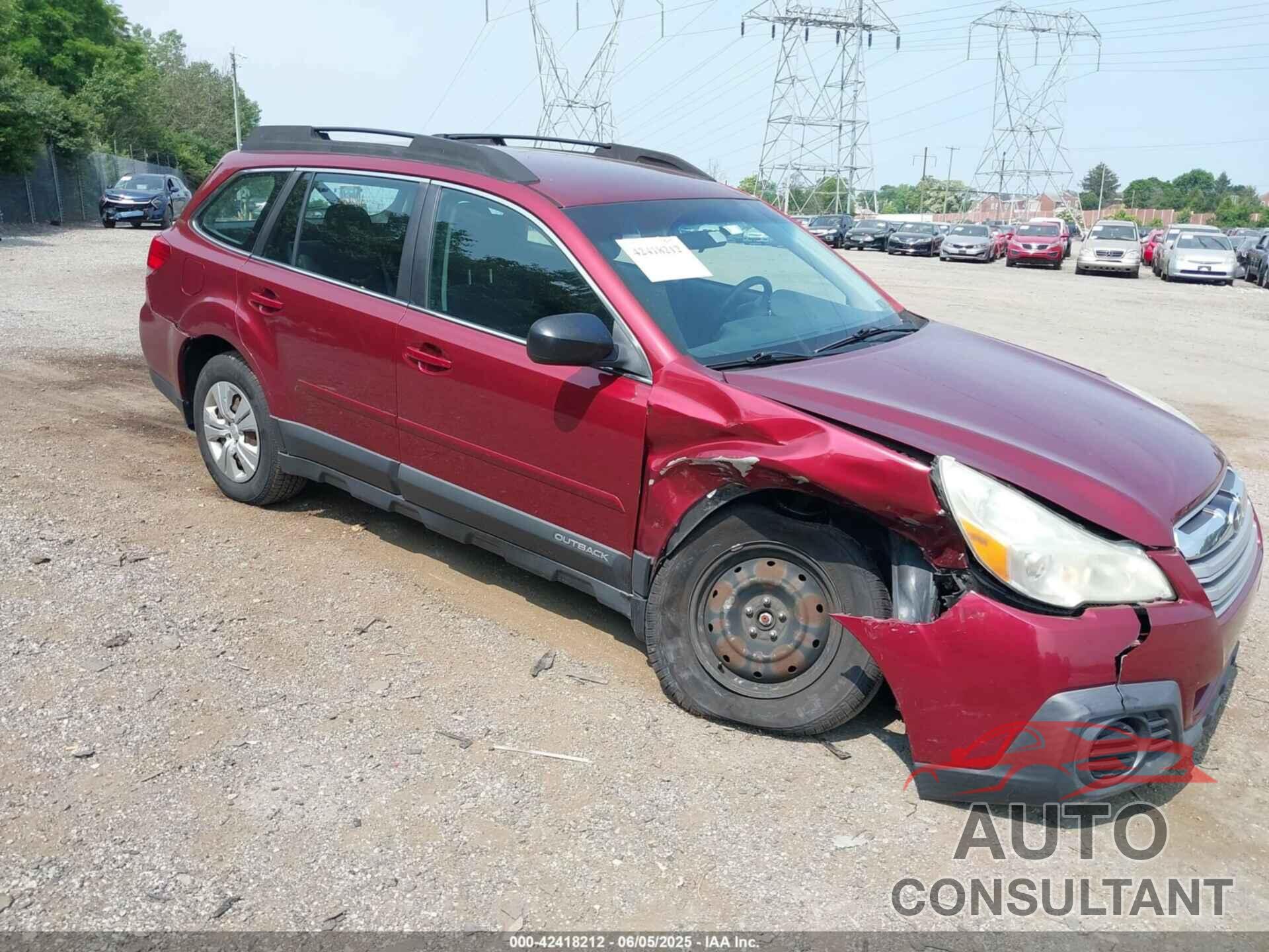 SUBARU OUTBACK 2013 - 4S4BRBAC8D3282973