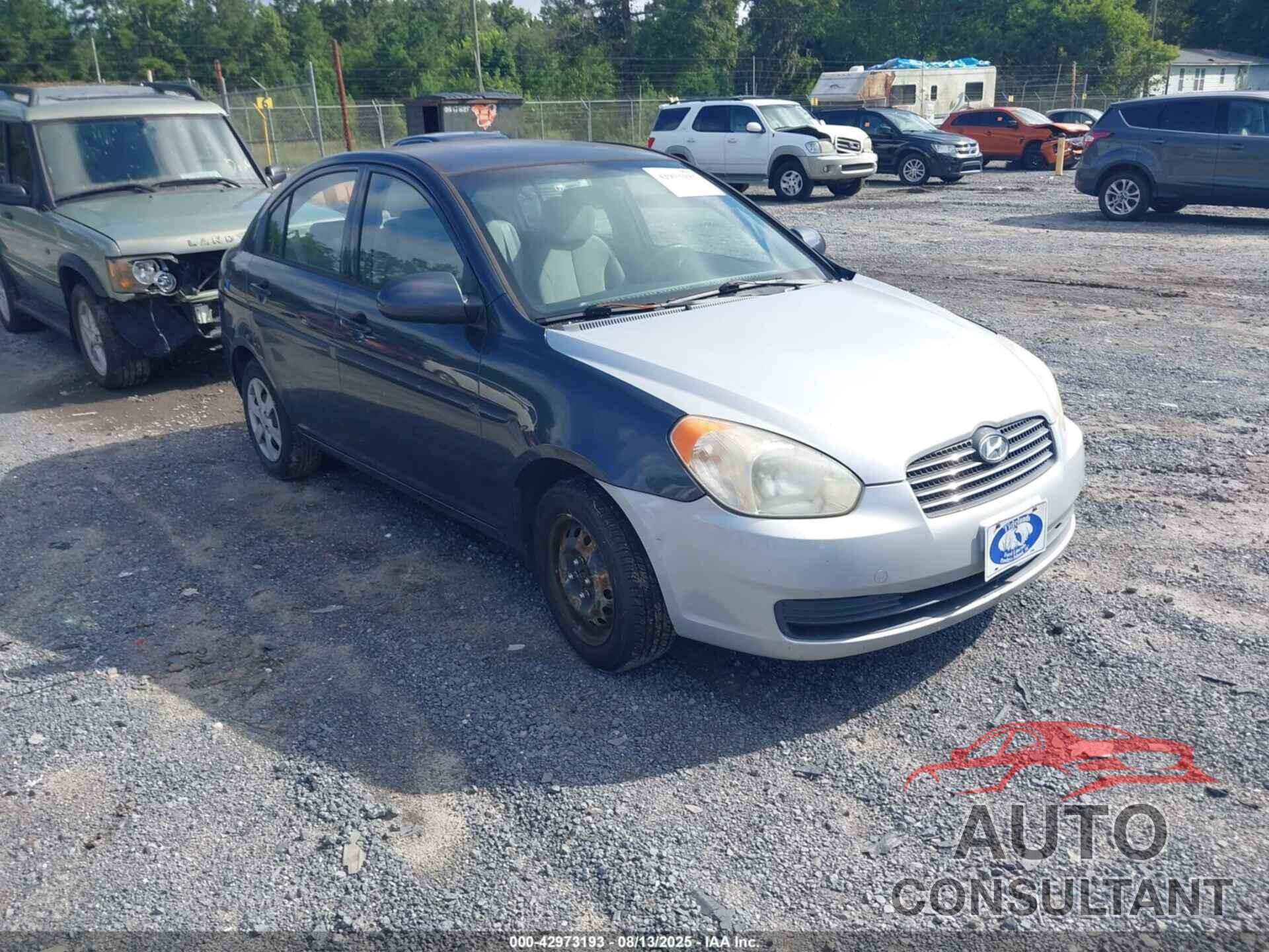 HYUNDAI ACCENT 2009 - KMHCN46C89U386935