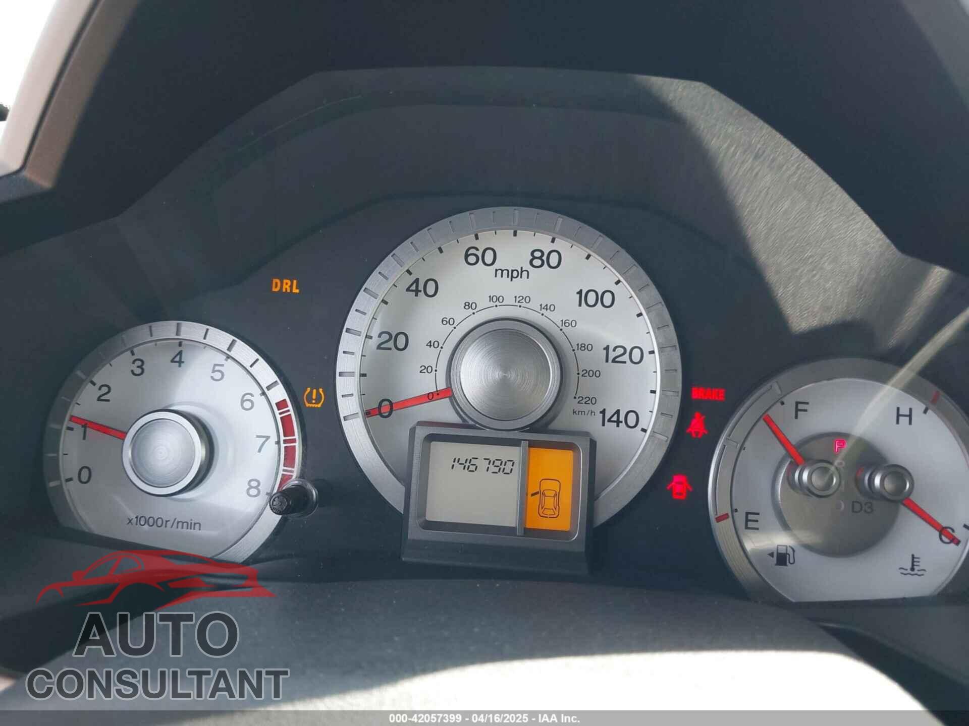 HONDA PILOT 2011 - 5FNYF4H25BB037080
