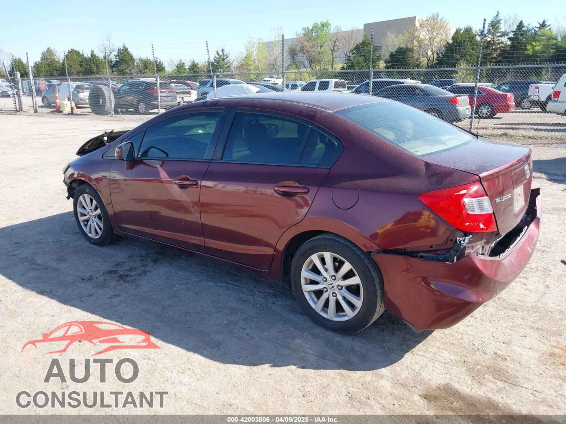 HONDA CIVIC 2012 - 19XFB2F9XCE044850