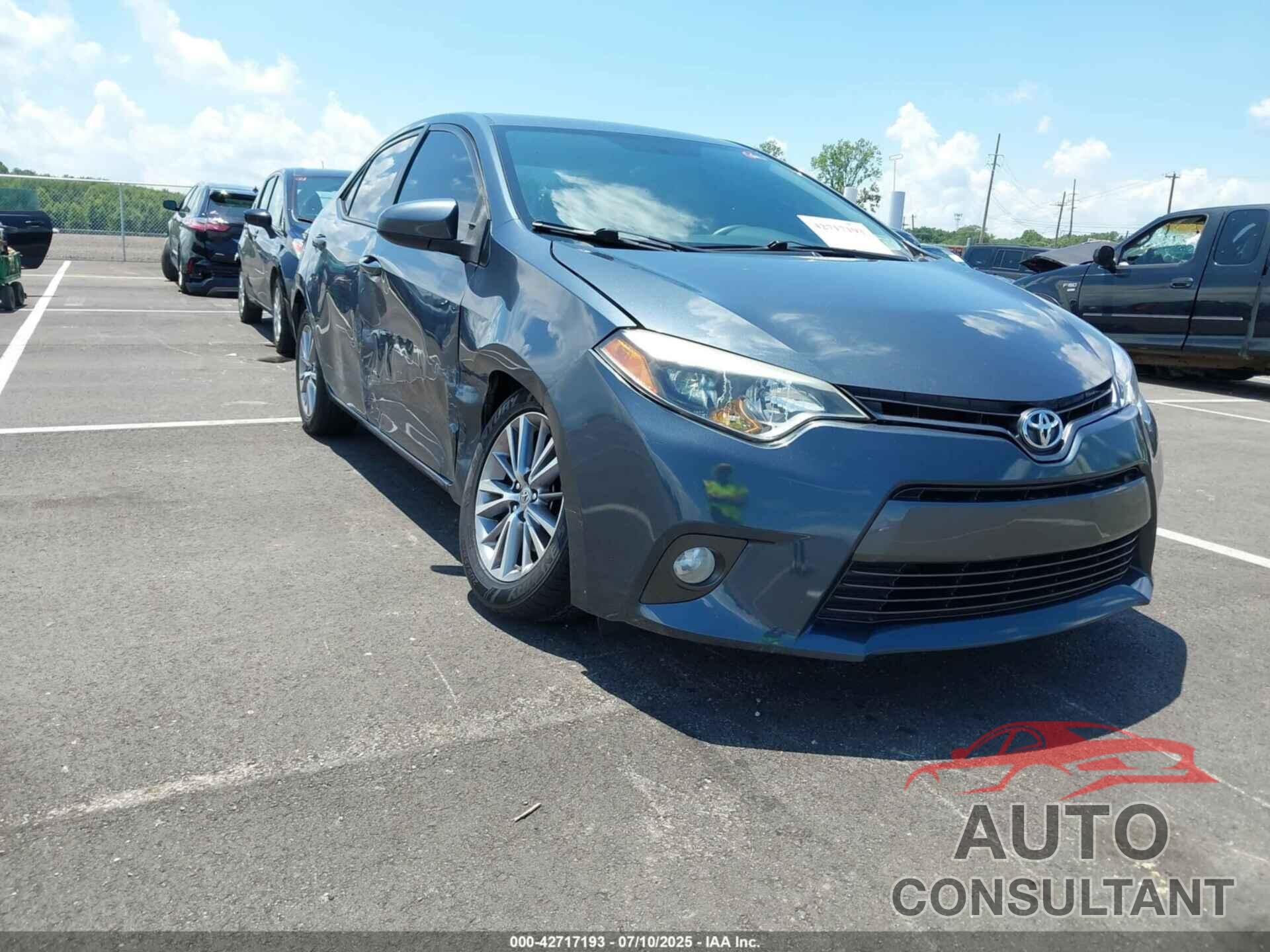 TOYOTA COROLLA 2015 - 2T1BURHE4FC424667