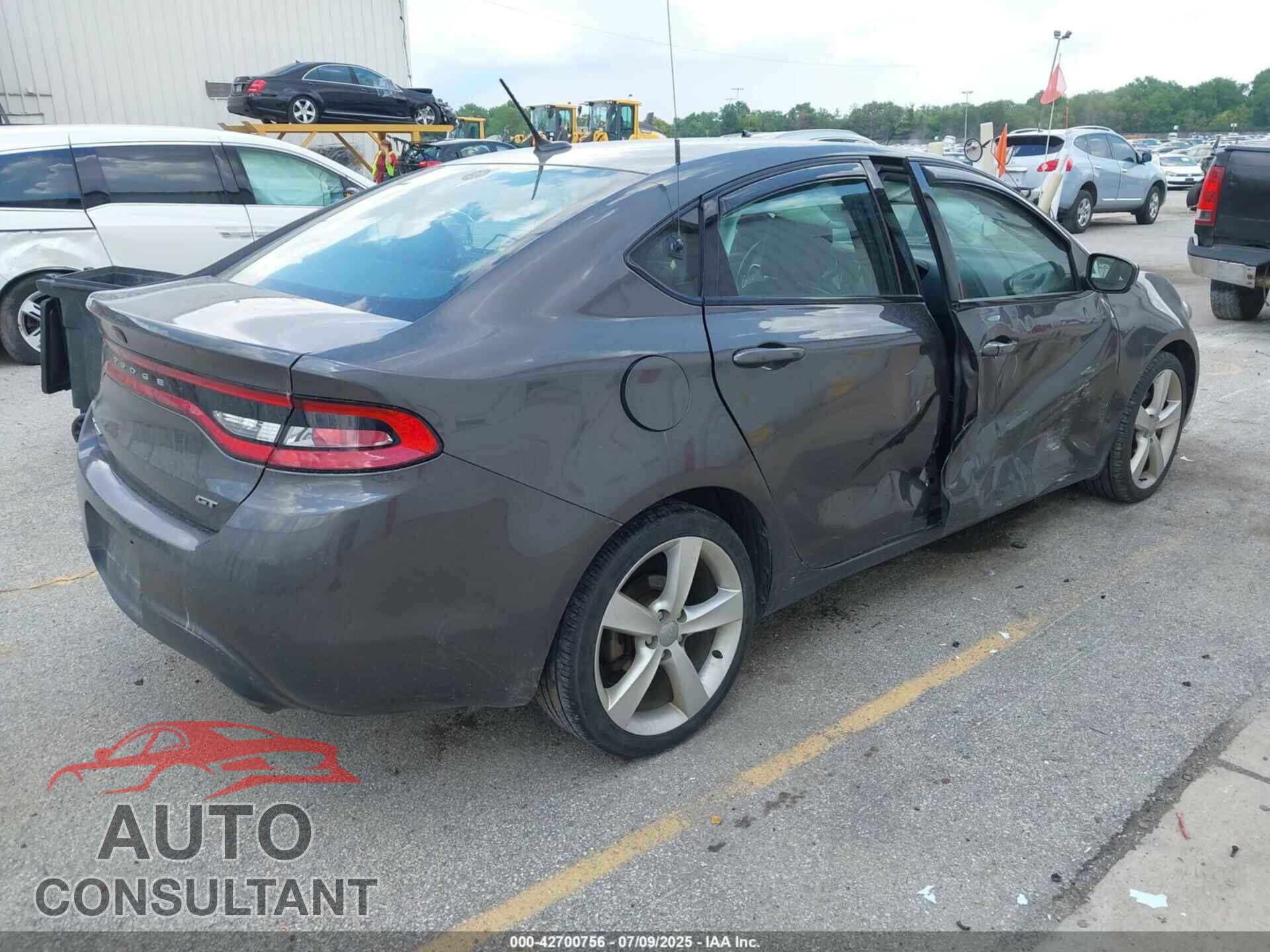 DODGE DART 2015 - 1C3CDFEB9FD119489