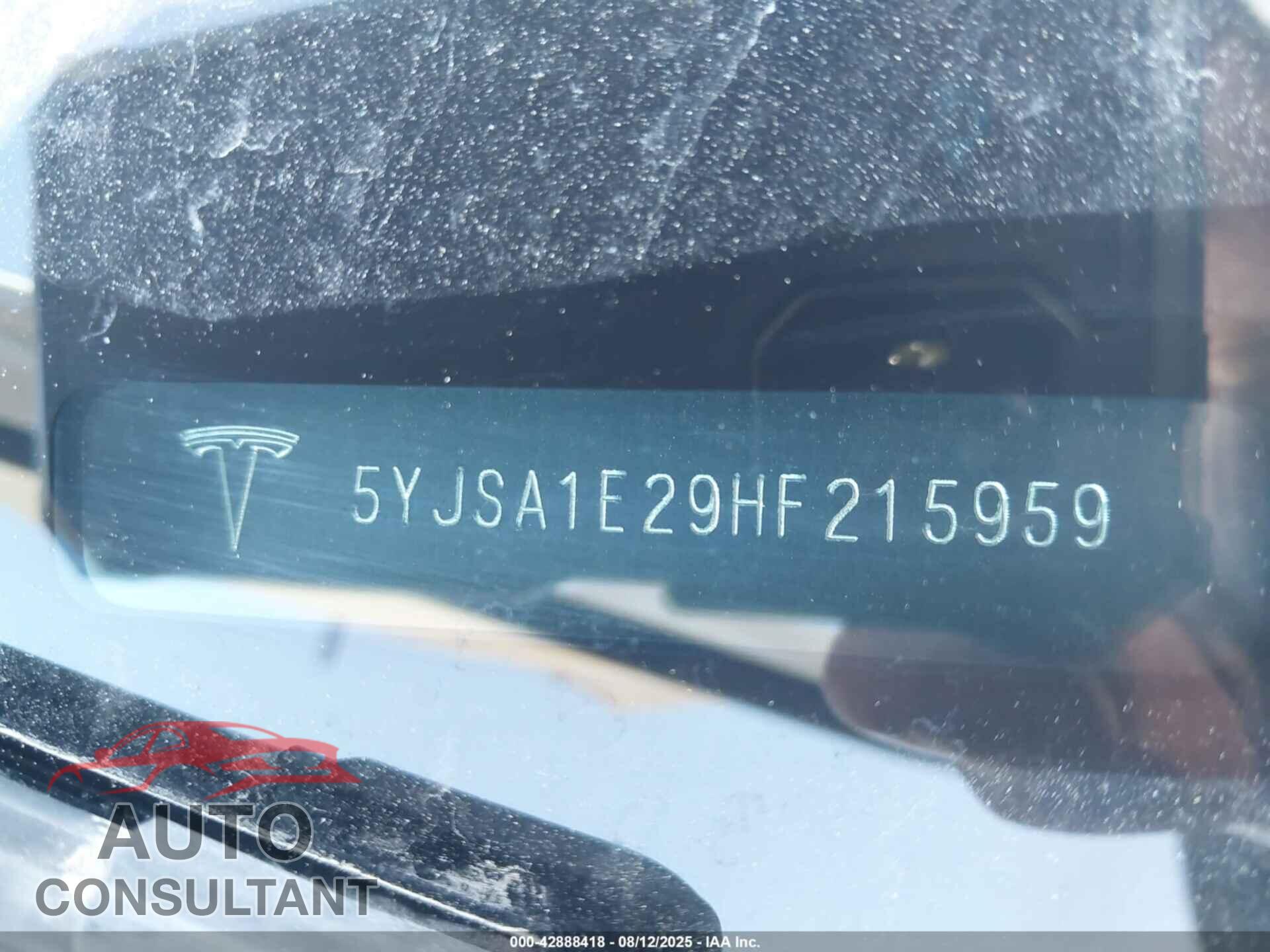 TESLA MODEL S 2017 - 5YJSA1E29HF215959
