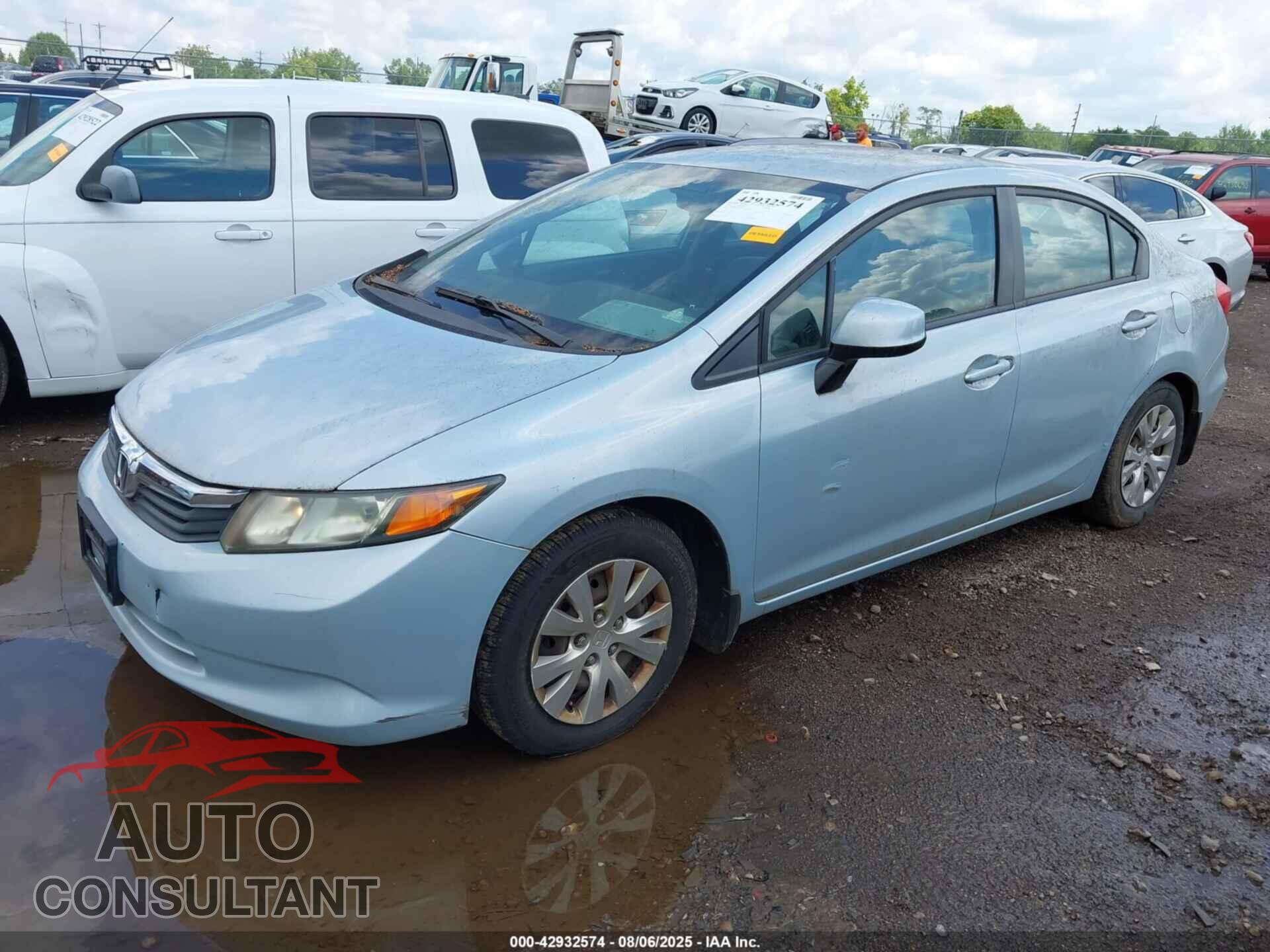 HONDA CIVIC 2012 - 19XFB2F53CE086645