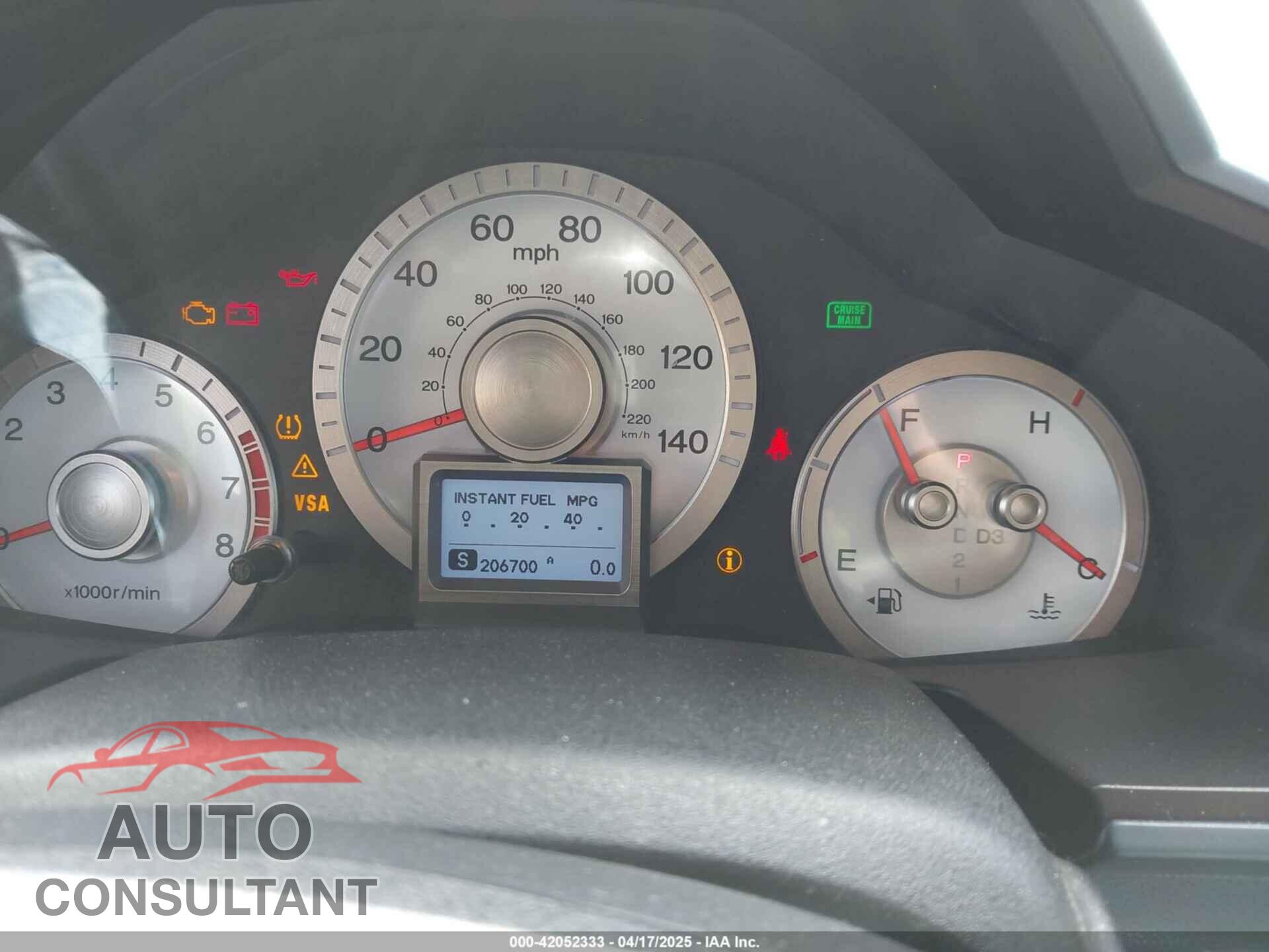 HONDA PILOT 2009 - 5FNYF48969B018075