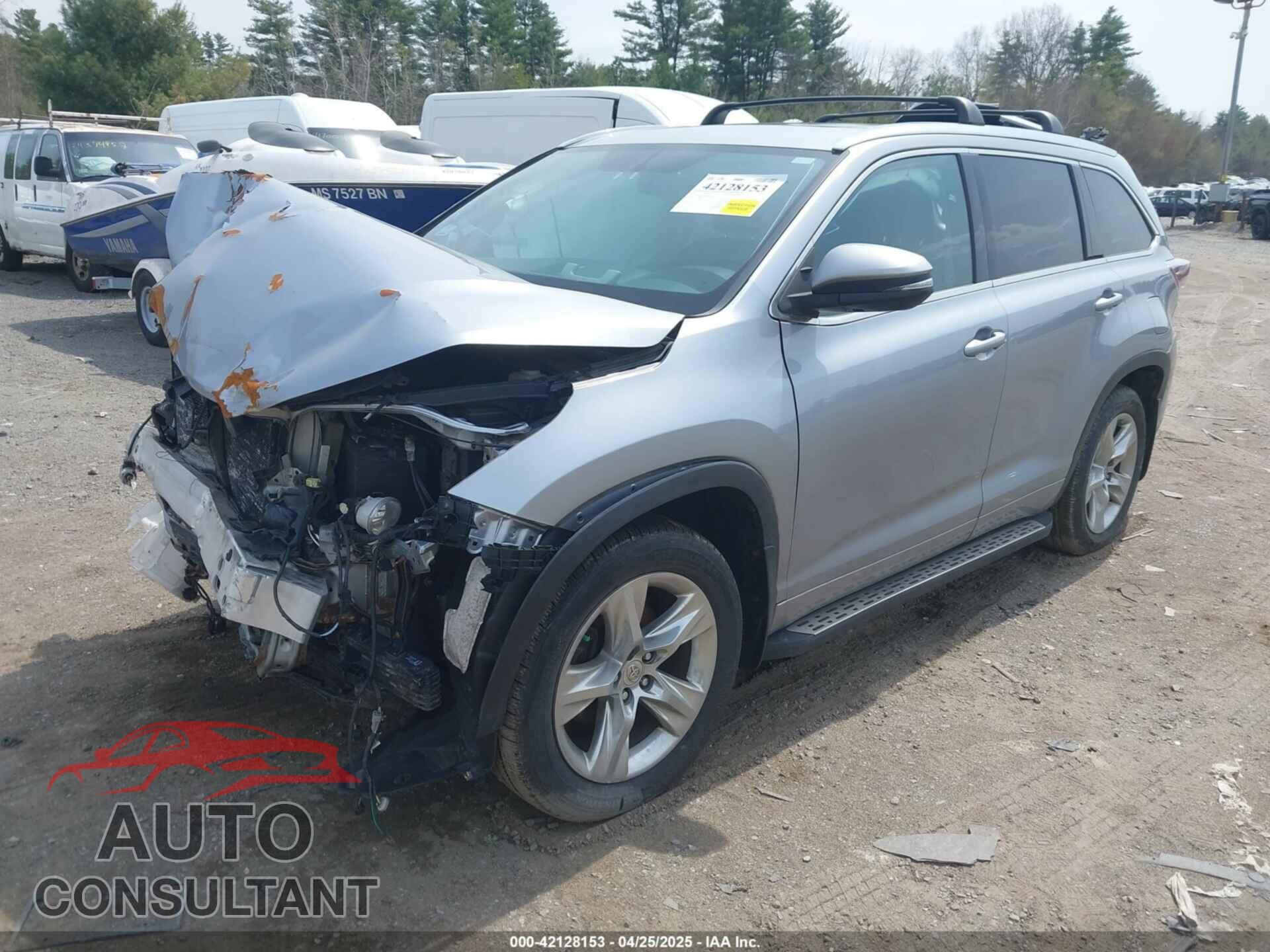 TOYOTA HIGHLANDER 2015 - 5TDDKRFH5FS098655