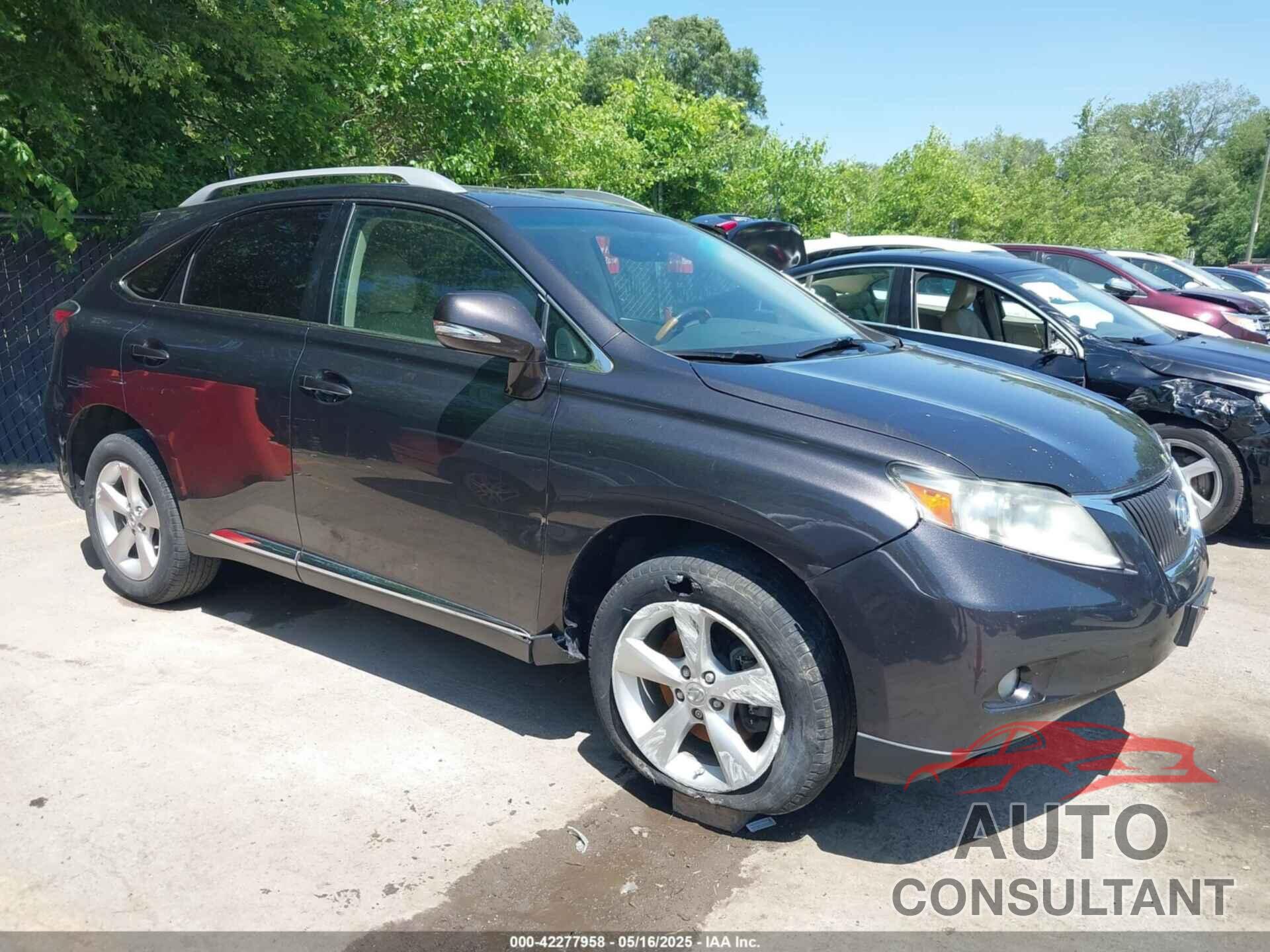 LEXUS RX 350 2010 - 2T2BK1BA9AC026095