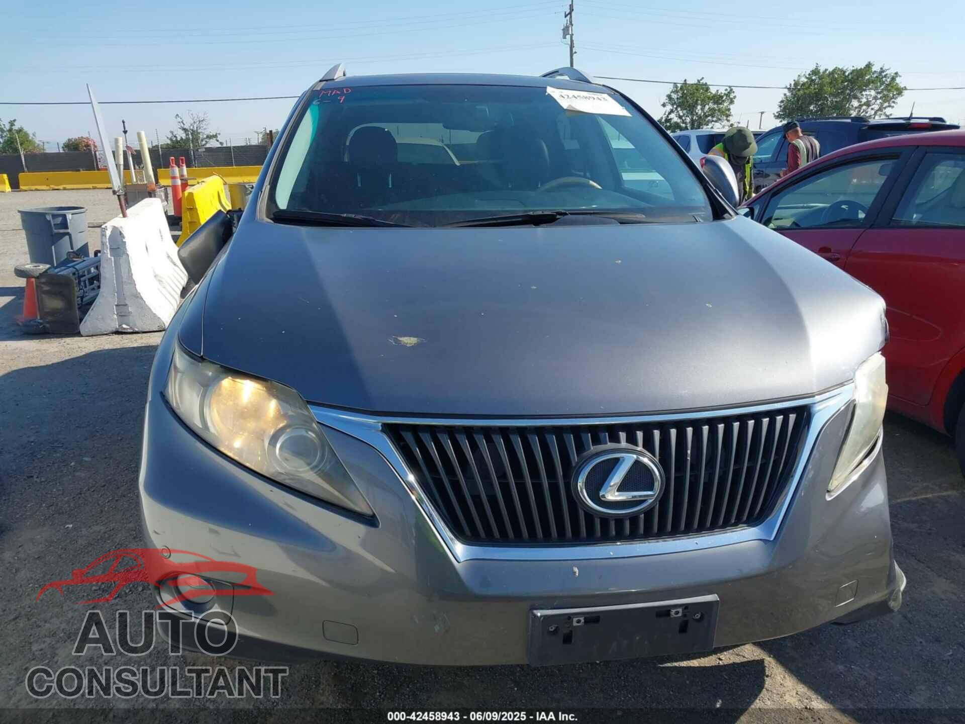 LEXUS RX 350 2012 - 2T2BK1BA8CC140575