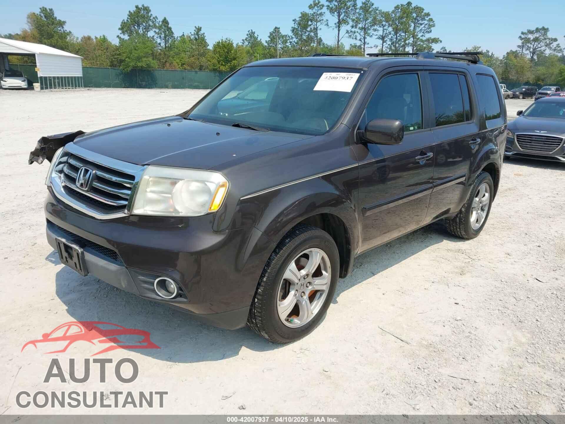 HONDA PILOT 2012 - 5FNYF3H54CB031289