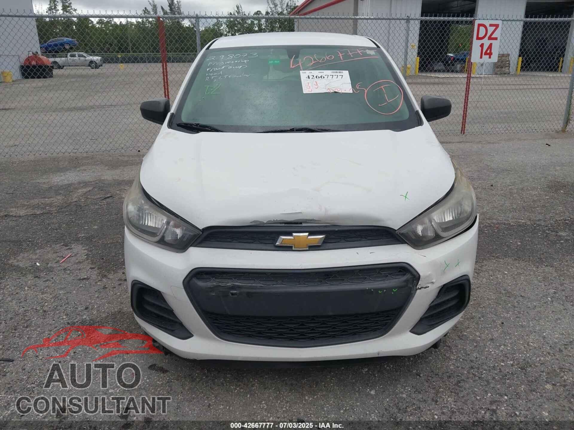 CHEVROLET SPARK 2017 - KL8CB6SA8HC773446