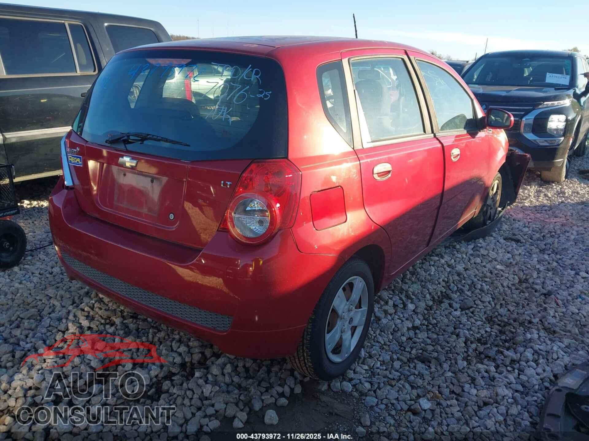 CHEVROLET AVEO 2011 - KL1TD6DE7BB187374