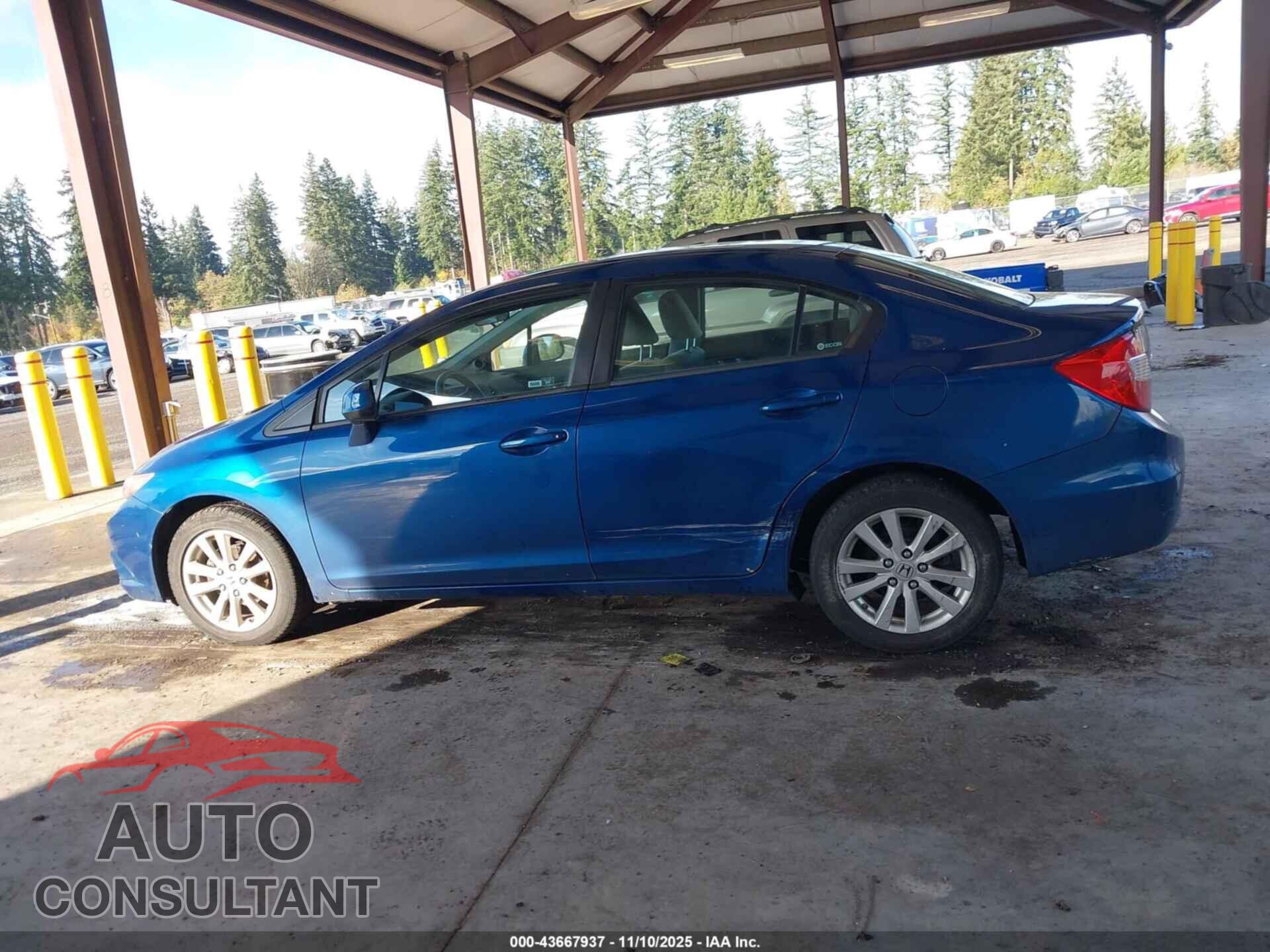 HONDA CIVIC 2012 - 19XFB2F88CE339873
