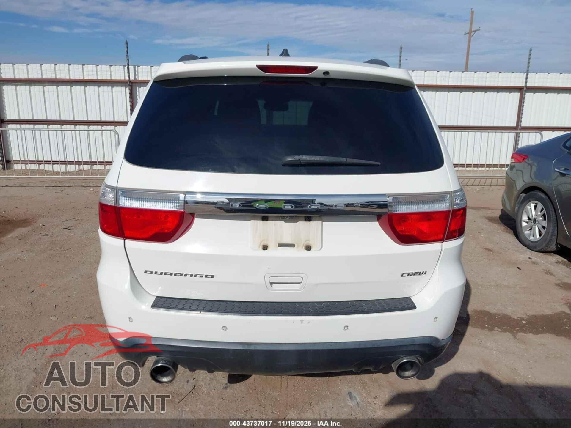 DODGE DURANGO 2011 - 1D4SD4GT4BC623582