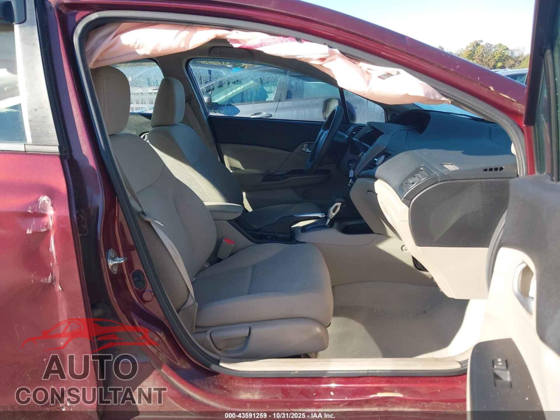 HONDA CIVIC 2012 - 2HGFB2F89CH569895