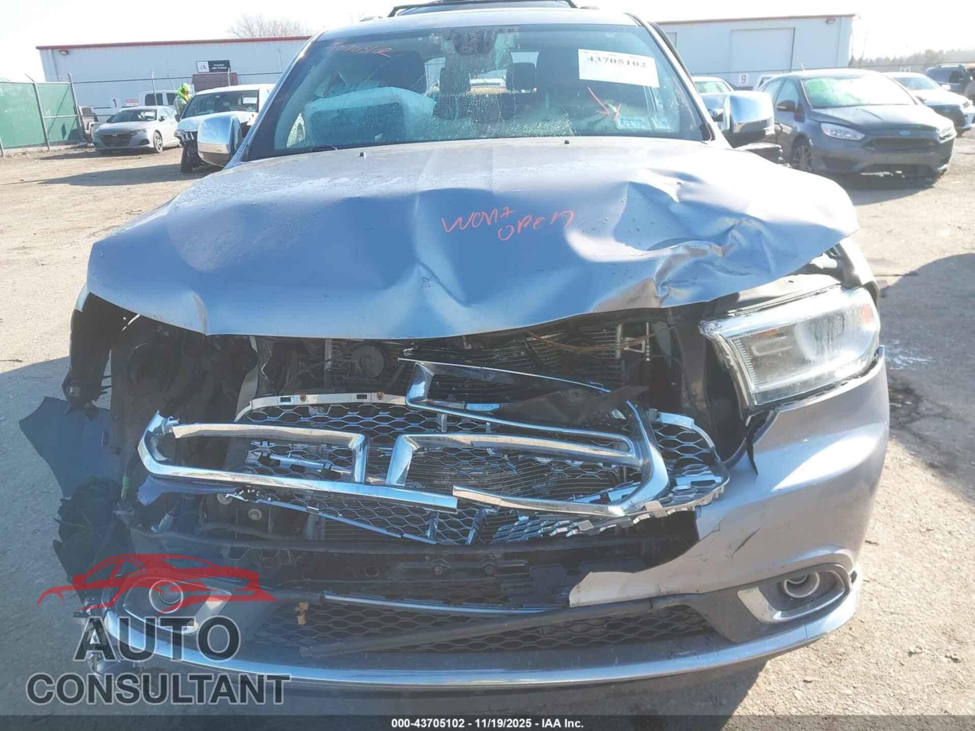 DODGE DURANGO 2016 - 1C4SDJET6GC402572