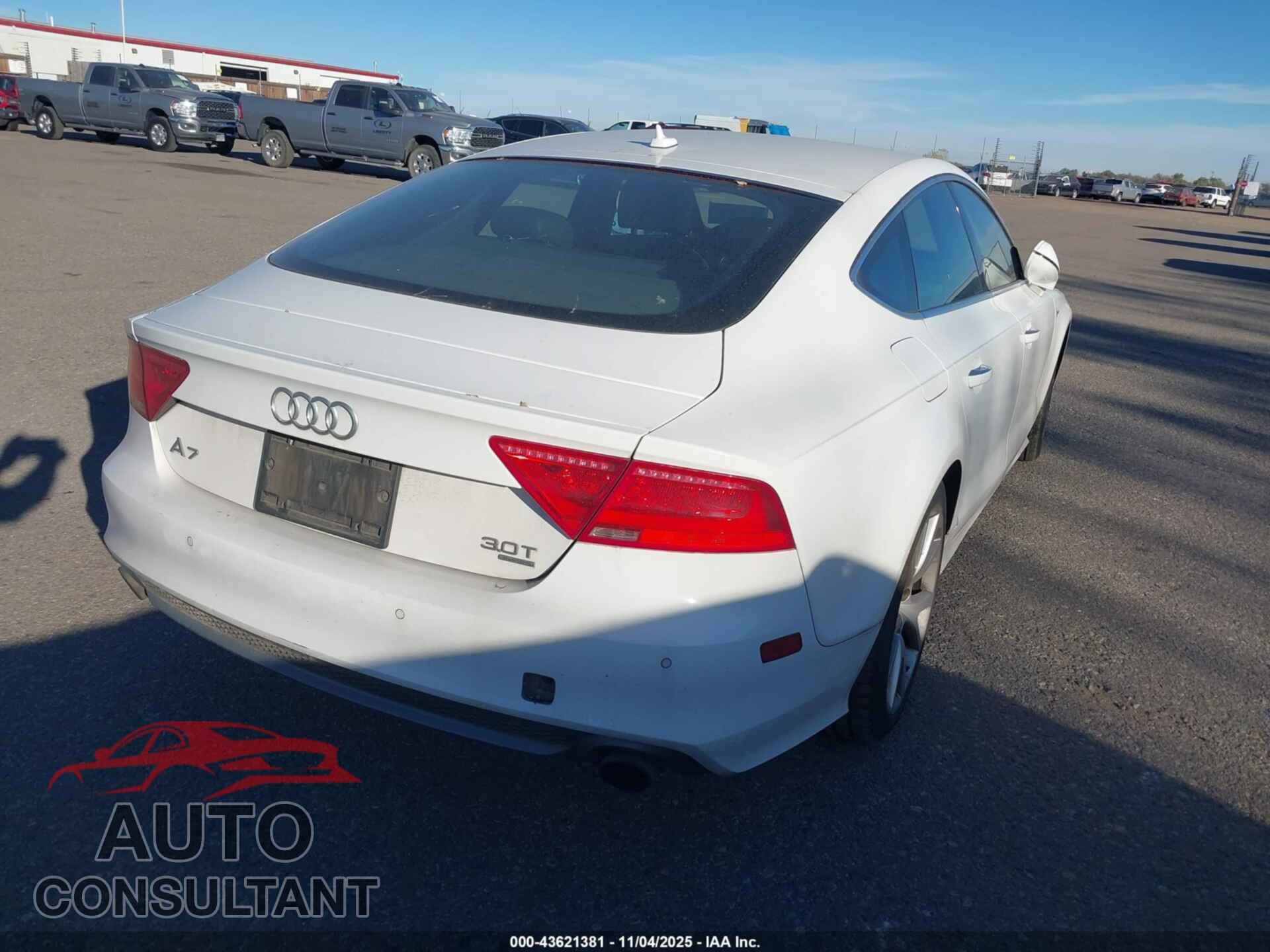 AUDI A7 2012 - WAUSGAFC1CN007829