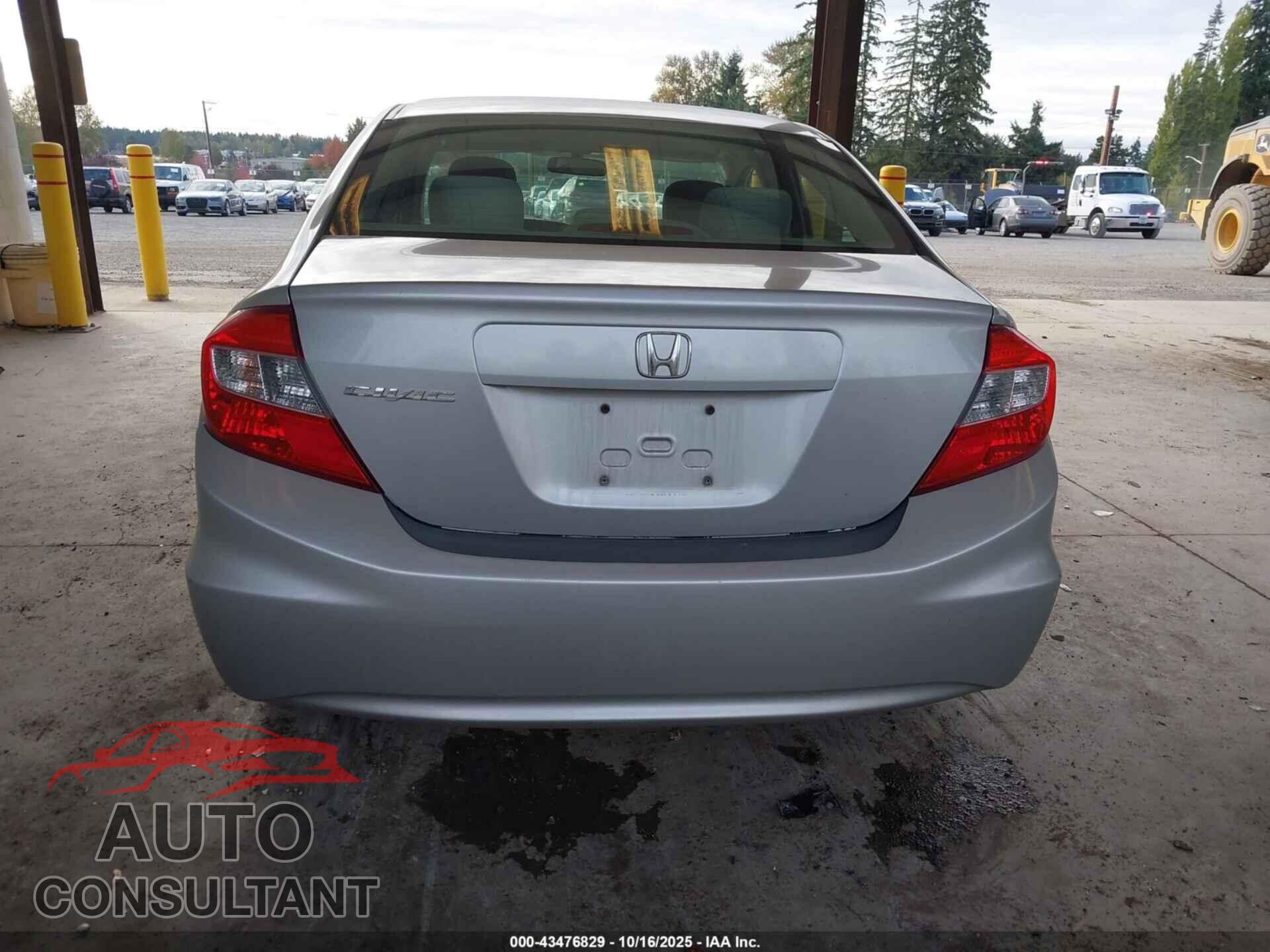 HONDA CIVIC 2012 - 19XFB2F83CE026925