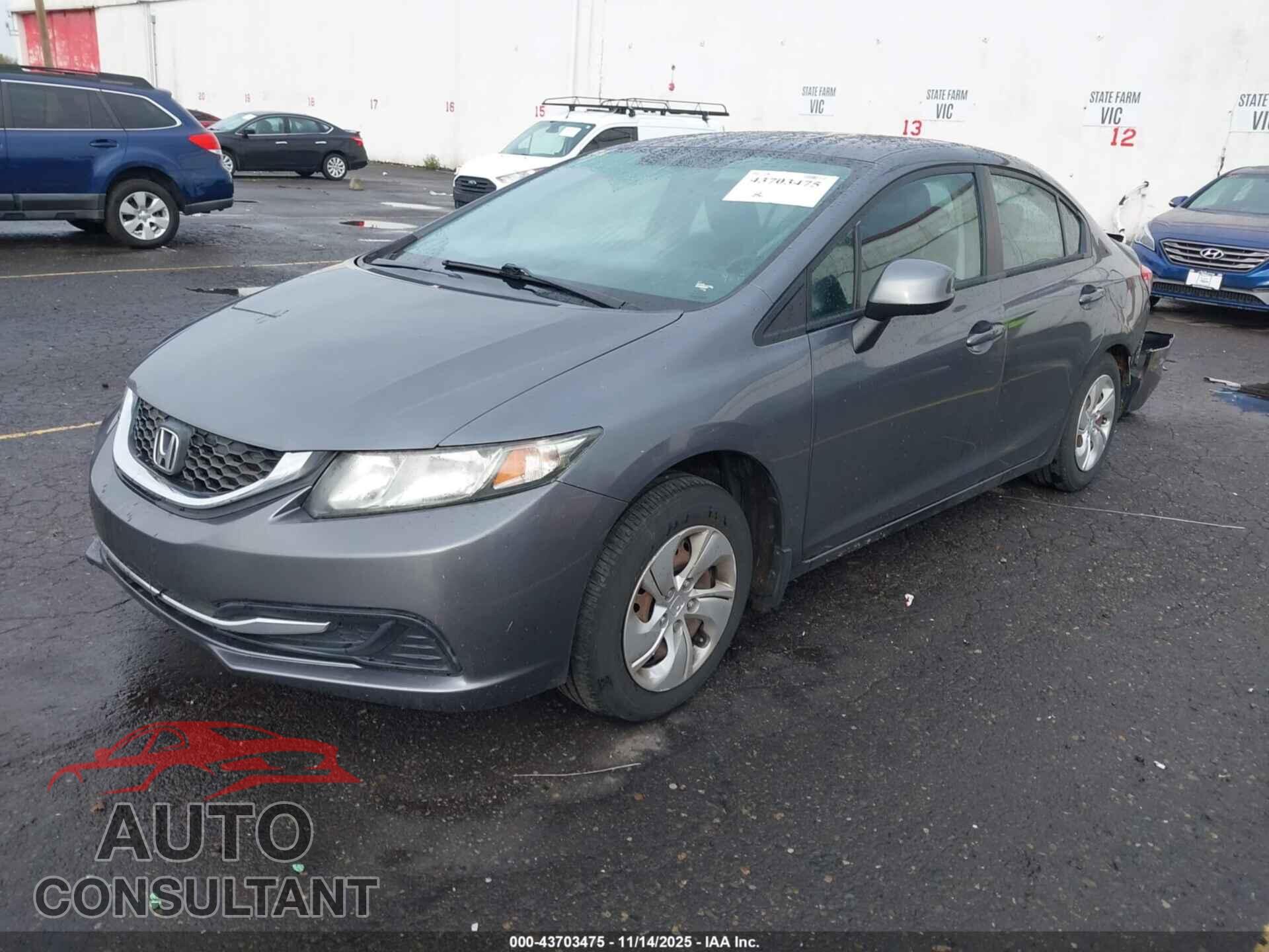 HONDA CIVIC 2013 - 19XFB2F58DE229624
