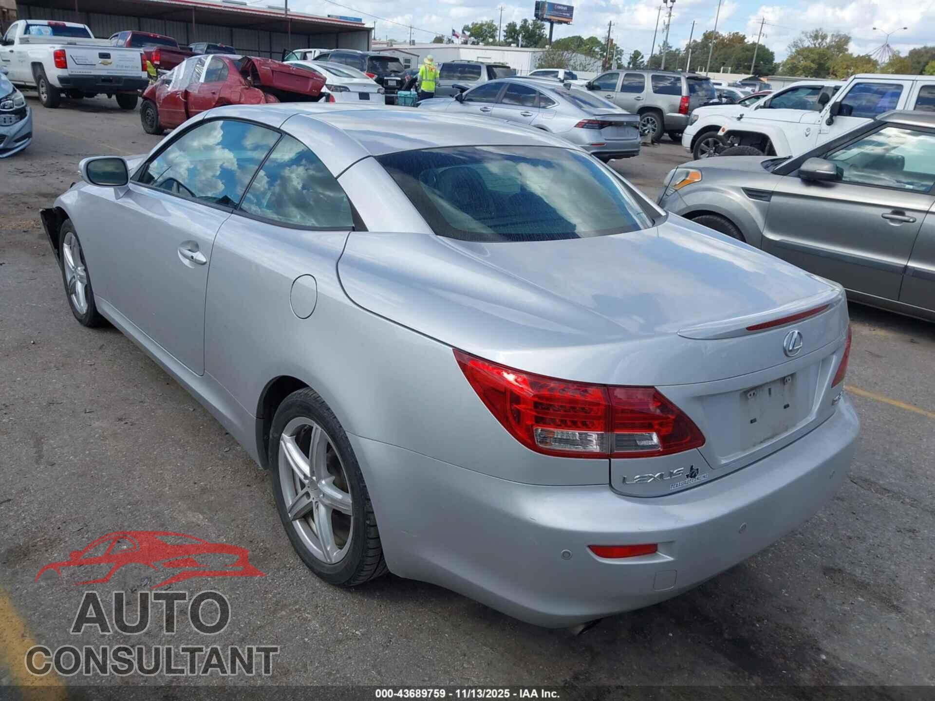 LEXUS IS 250C 2010 - JTHFF2C22A2507939