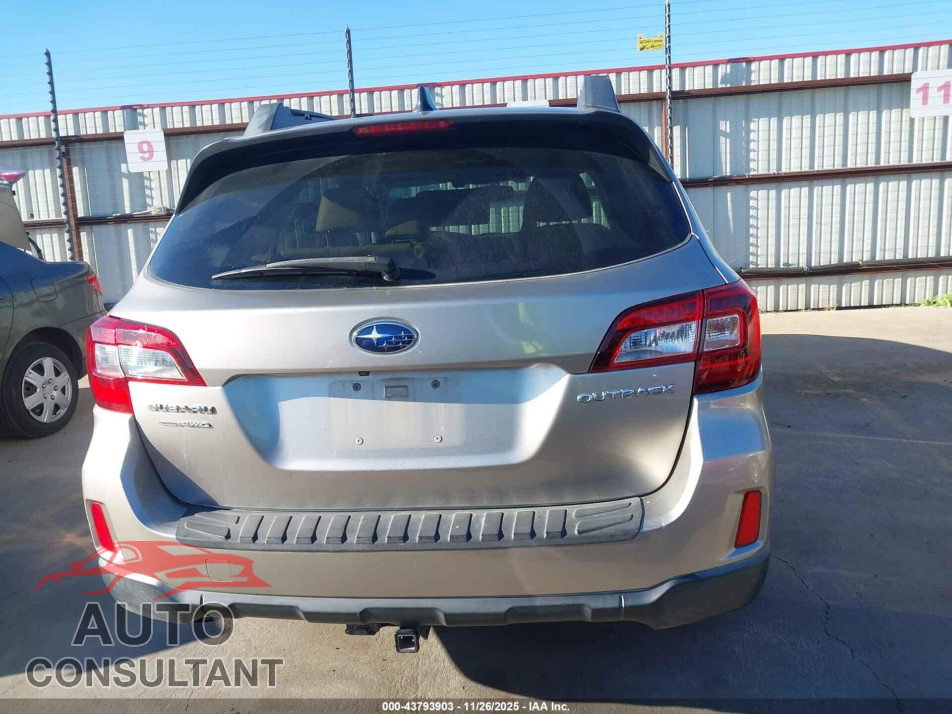 SUBARU OUTBACK 2016 - 4S4BSBNC6G3242832