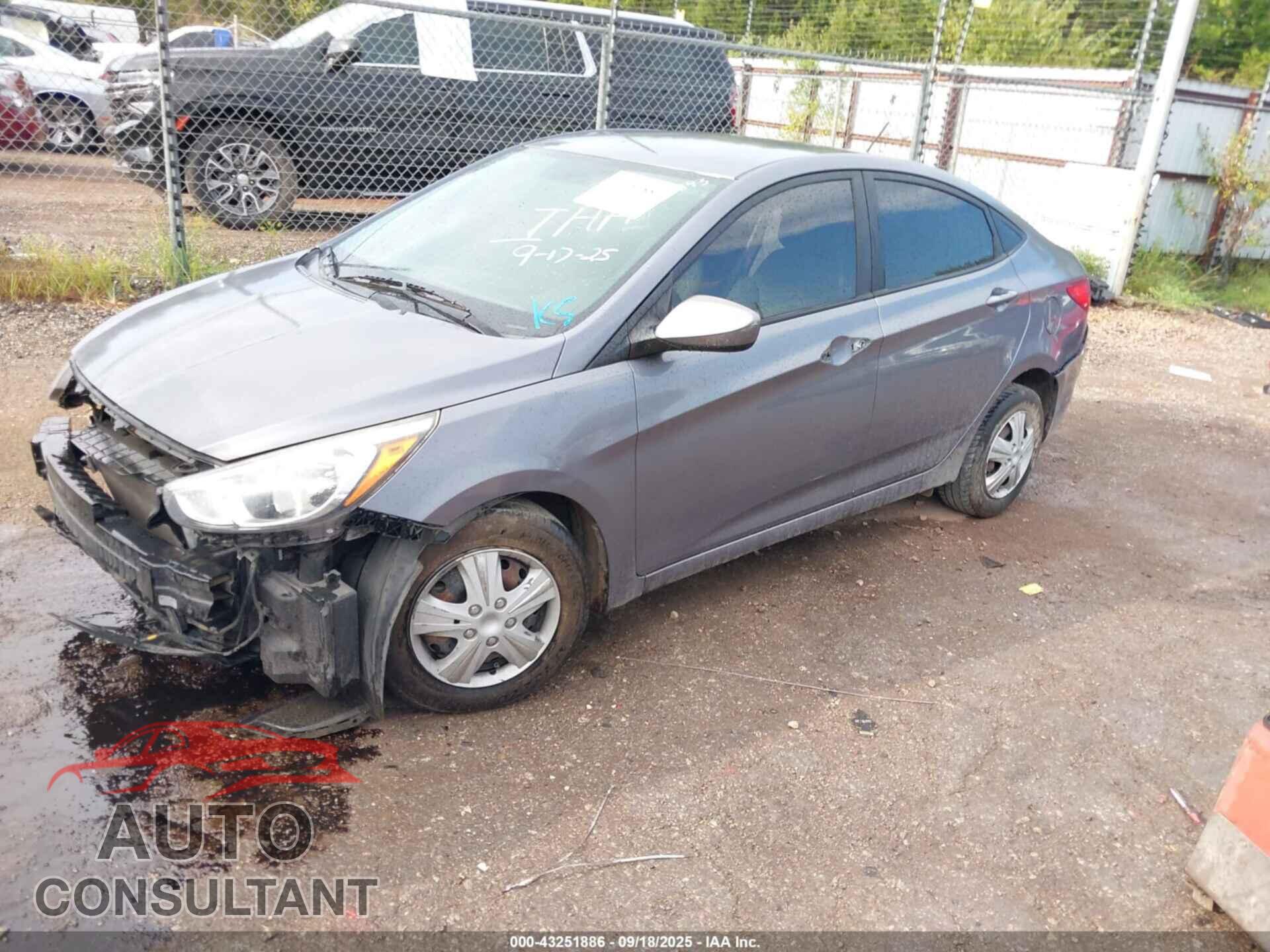 HYUNDAI ACCENT 2016 - KMHCT4AE8GU032893