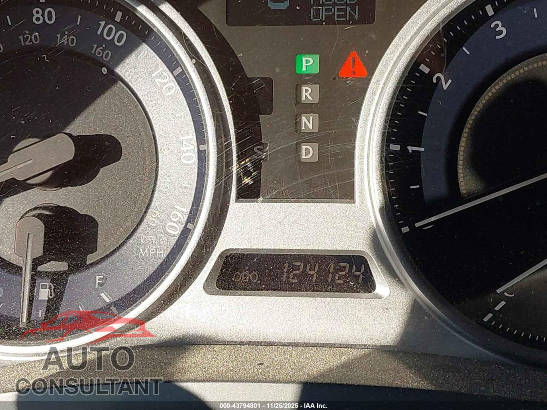 LEXUS IS 250 2010 - JTHBF5C22A2095747