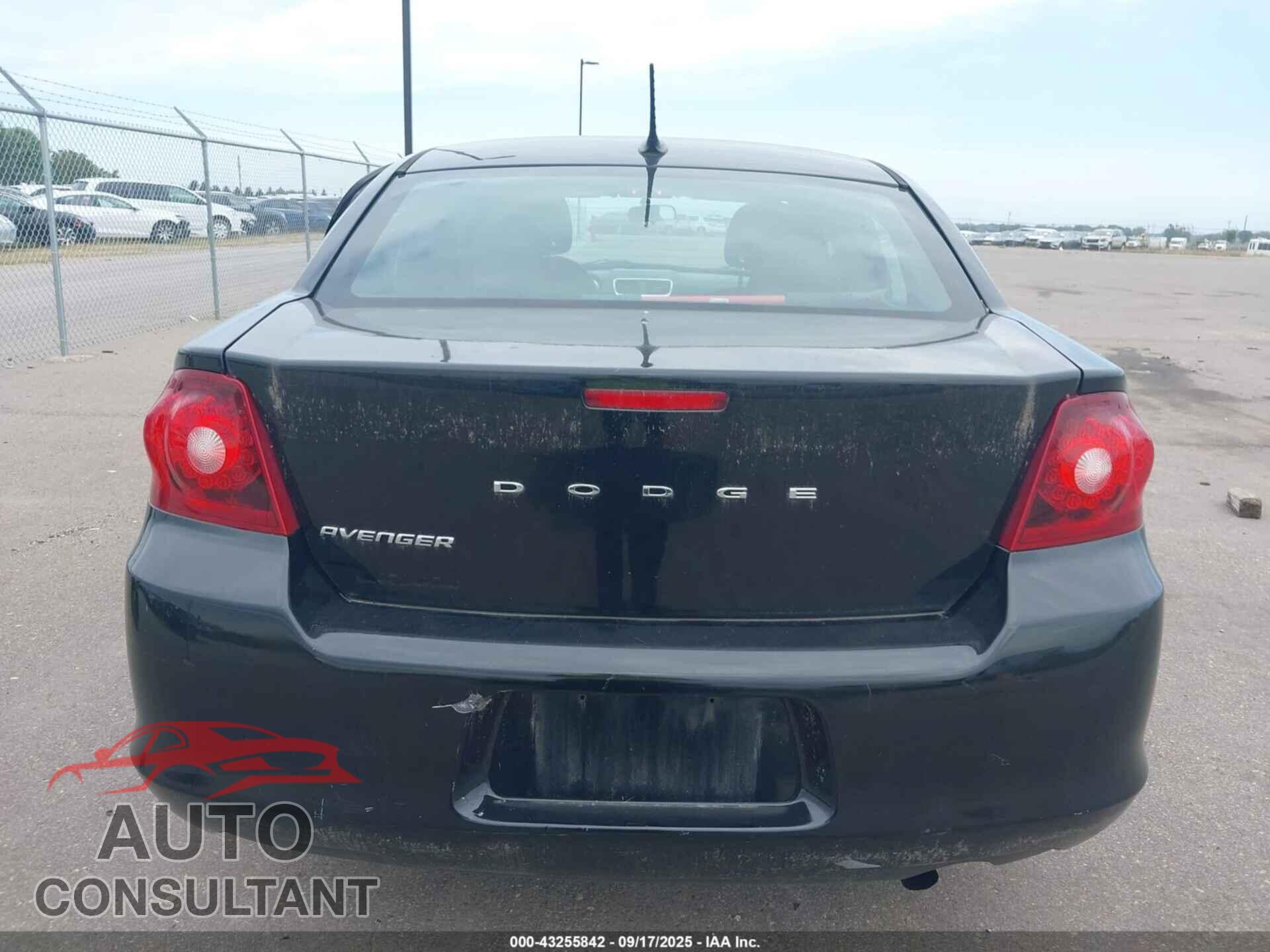 DODGE AVENGER 2013 - 1C3CDZAB3DN682990