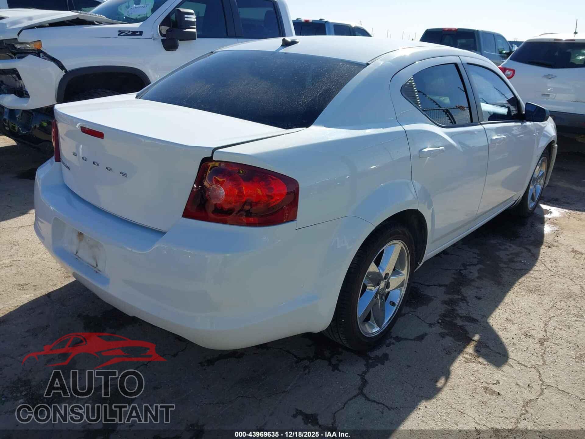 DODGE AVENGER 2013 - 1C3CDZAB0DN726069
