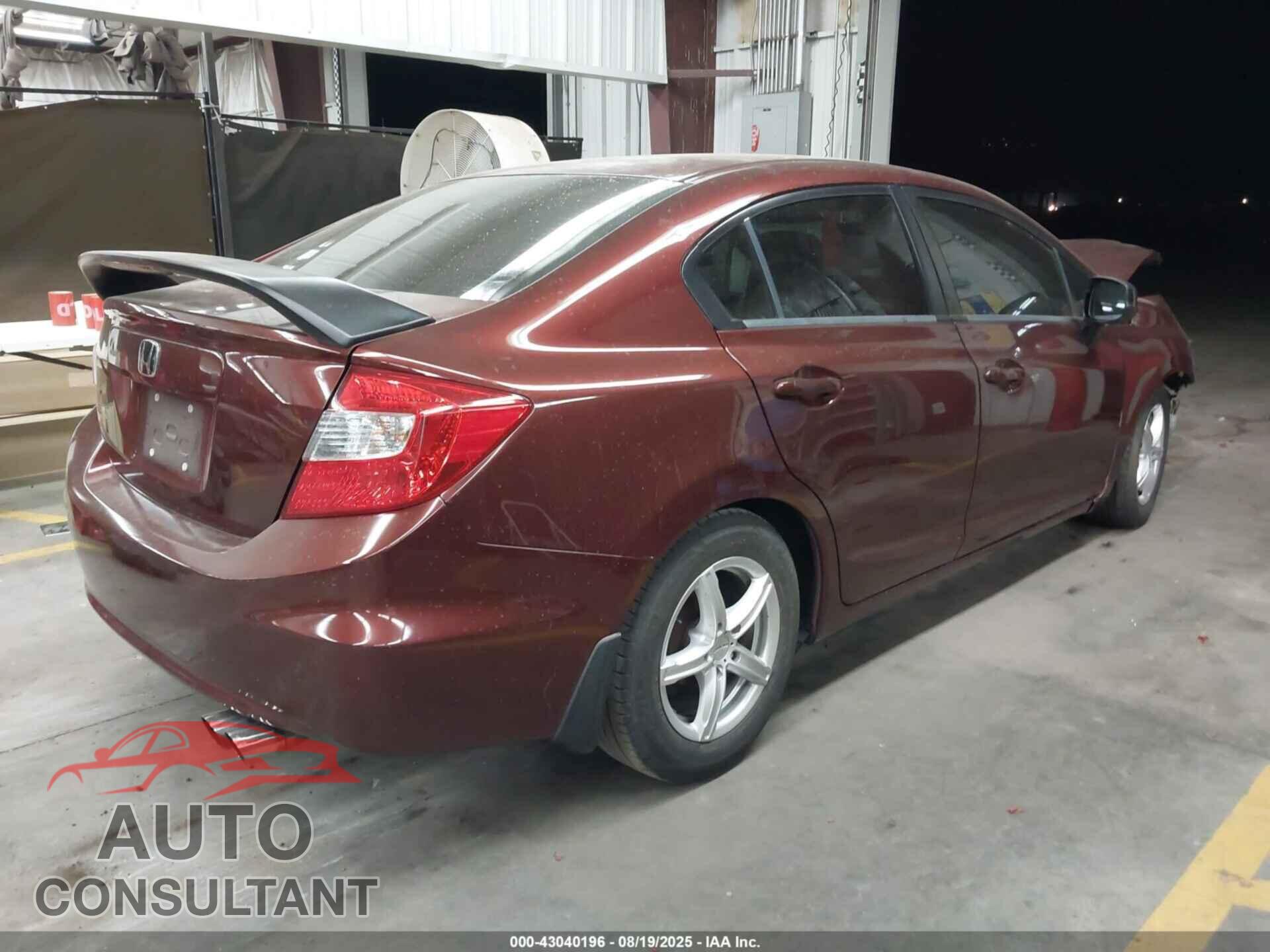 HONDA CIVIC 2012 - JHMFB2F5XCS002851